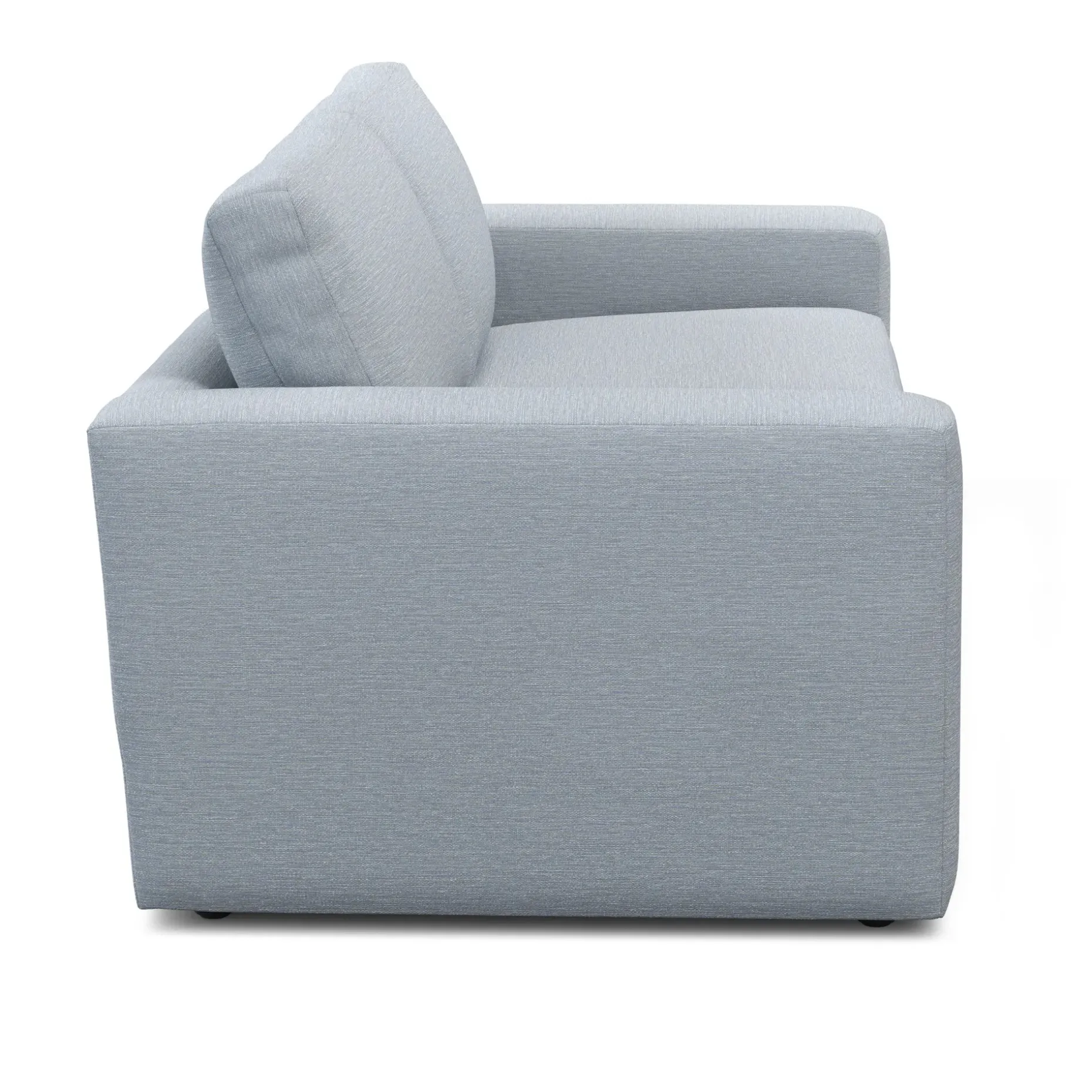 Riley 84" Sofa - Silver Light Blue