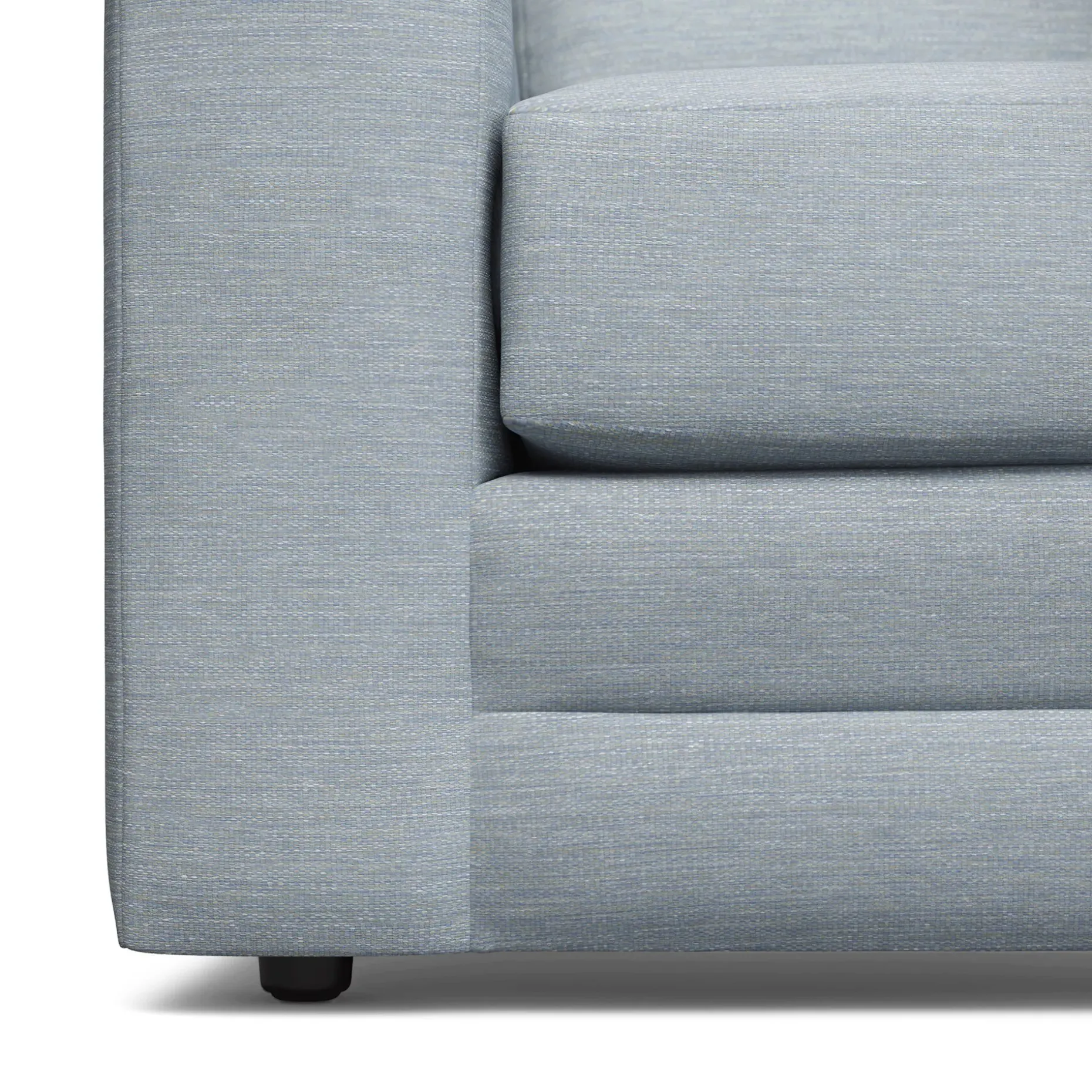 Riley 84" Sofa - Silver Light Blue