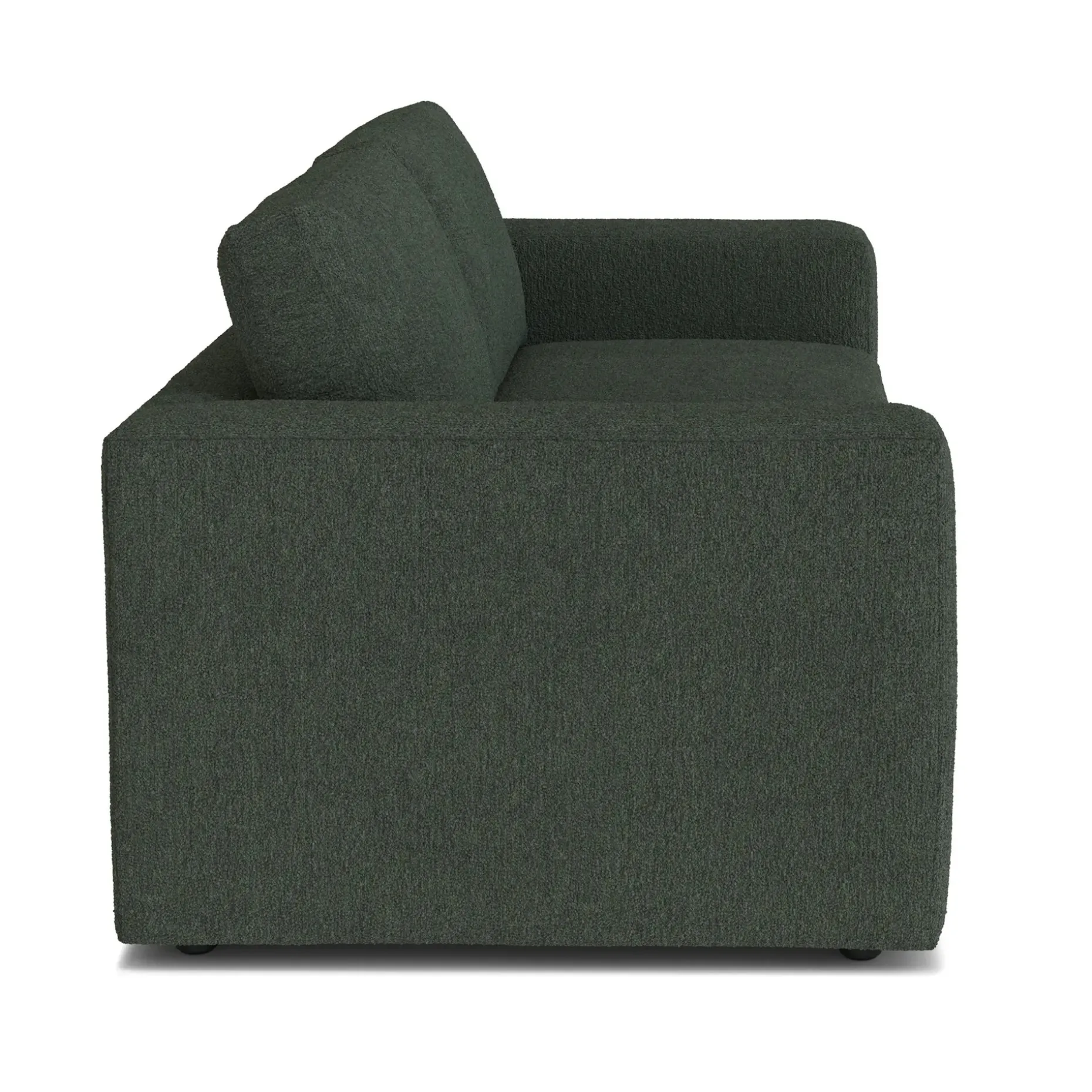 Riley 84" Storage Sofa - Green Wool Bouclé