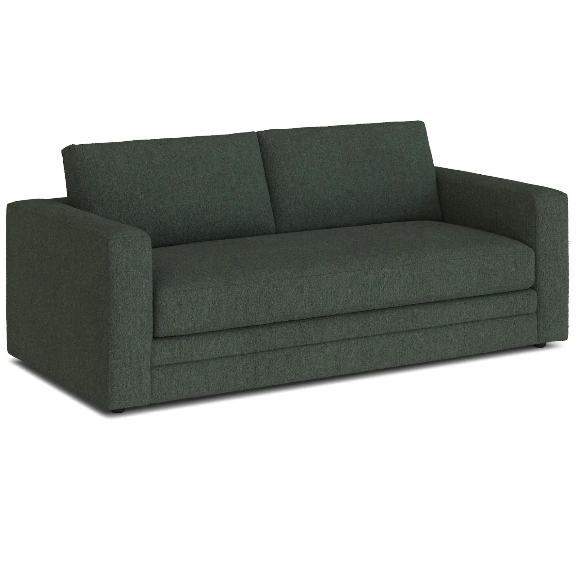 Riley 84" Storage Sofa - Green Wool Bouclé