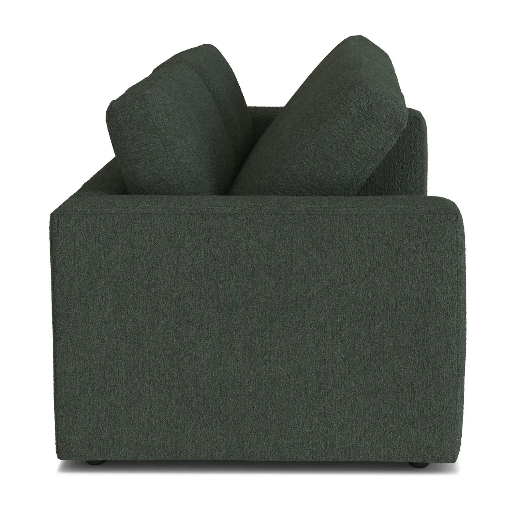 Riley 84" Storage Sofa - Green Wool Bouclé