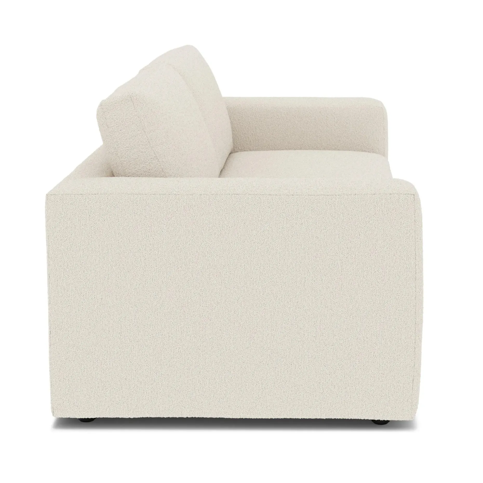 Riley 84" Storage Sofa - Ivory Wool Bouclé