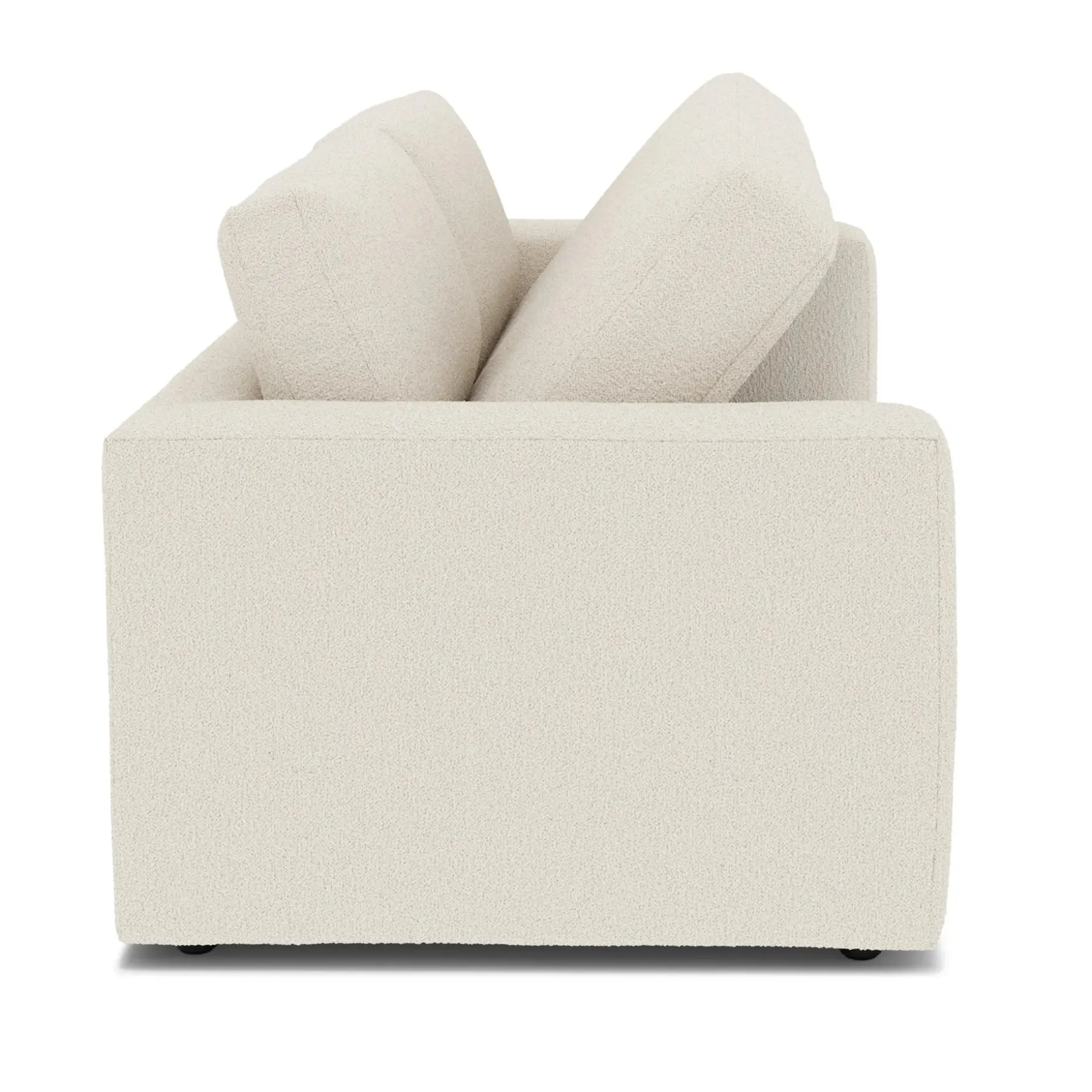 Riley 84" Storage Sofa - Ivory Wool Bouclé