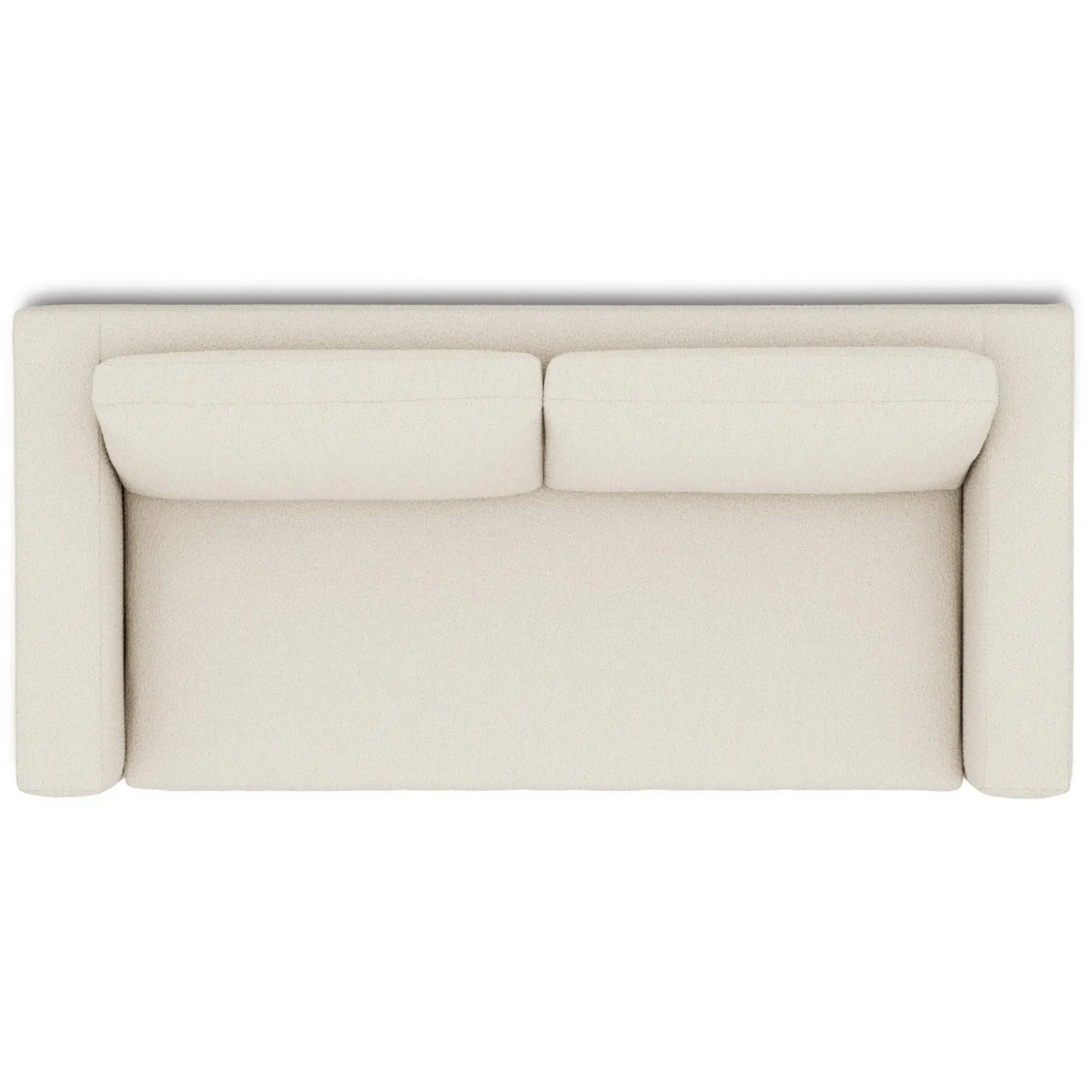 Riley 84" Storage Sofa - Ivory Wool Bouclé