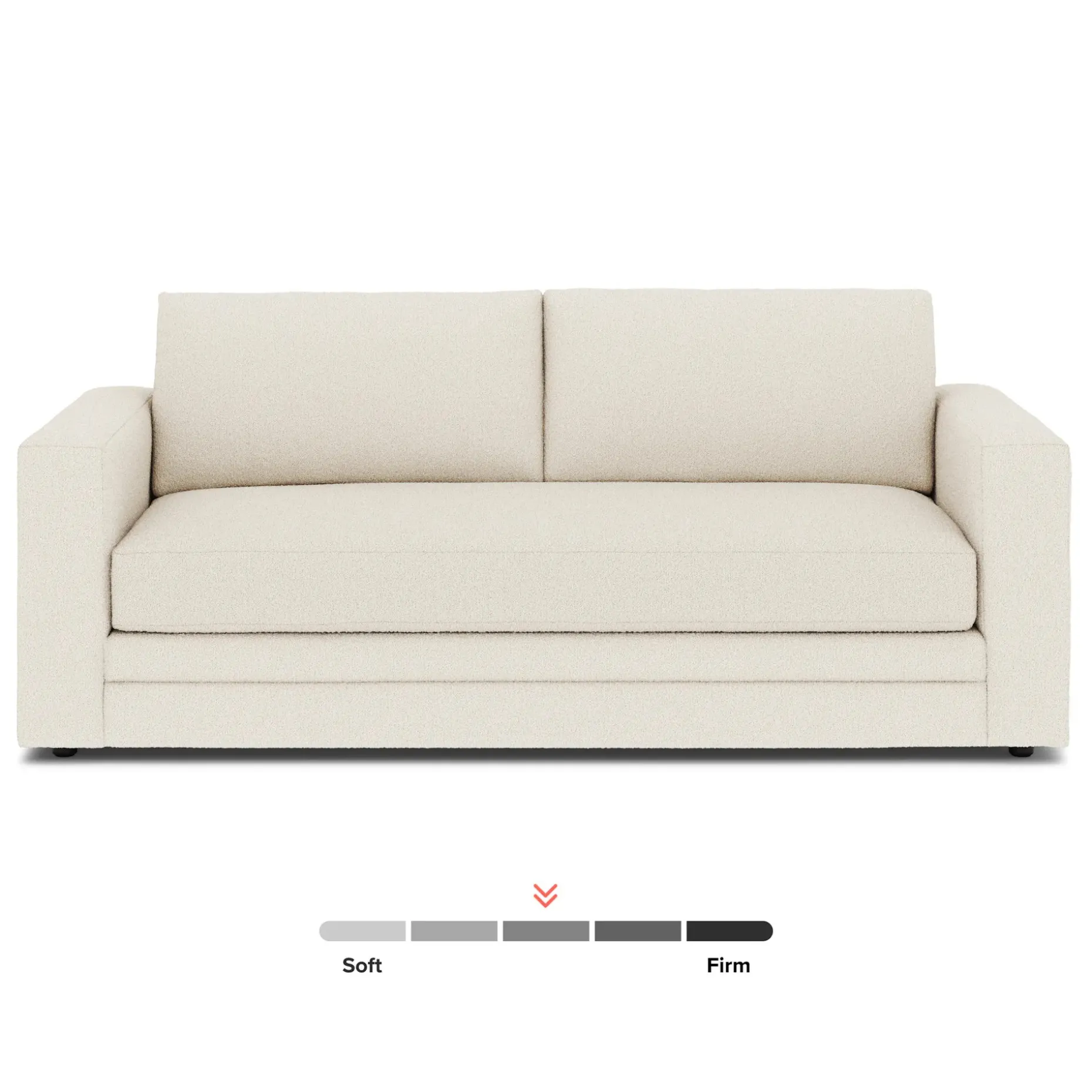 Riley 84" Storage Sofa - Ivory Wool Bouclé