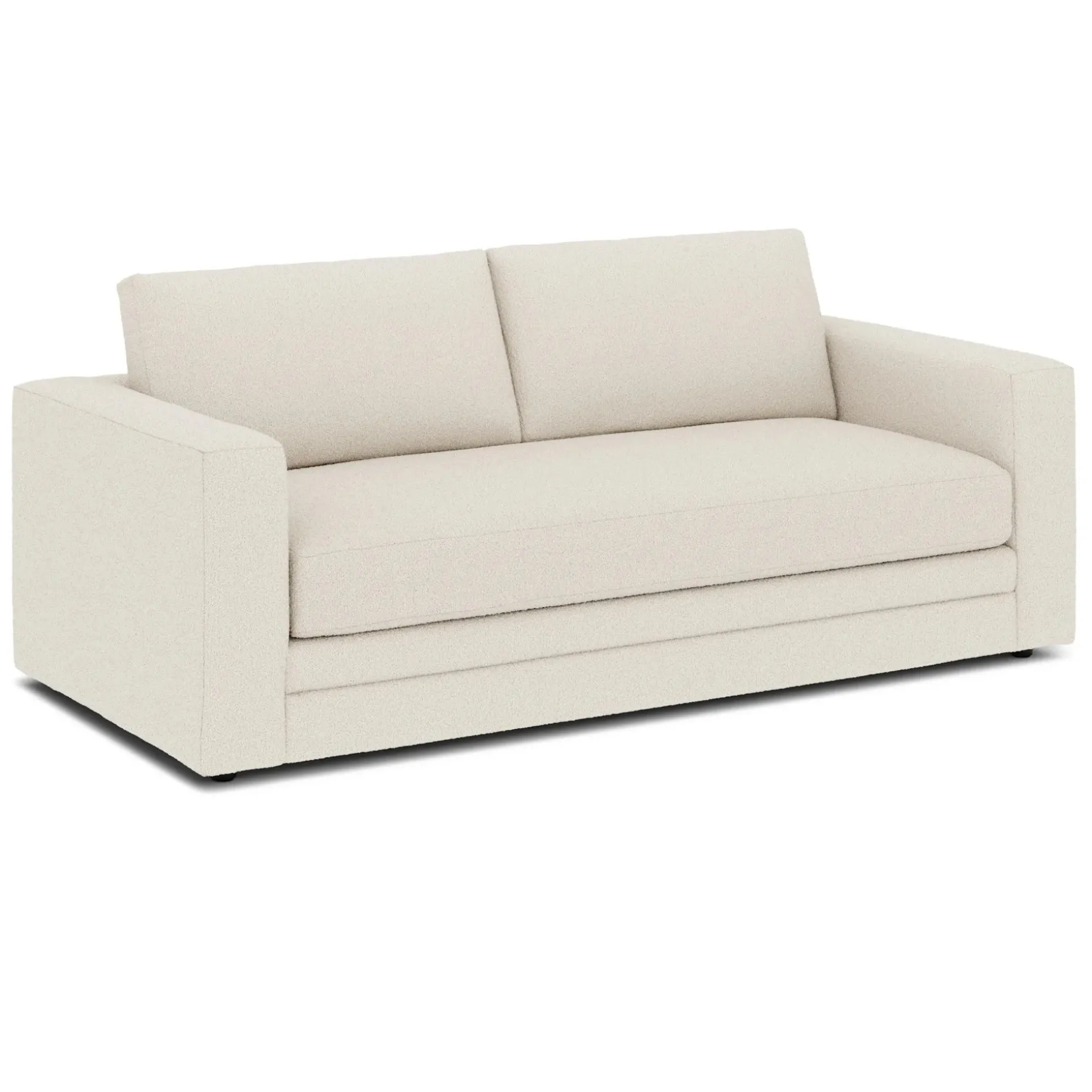 Riley 84" Storage Sofa - Ivory Wool Bouclé
