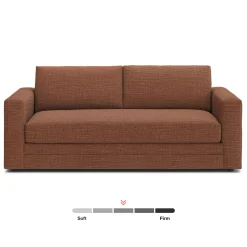 Riley 84" Storage Sofa - Napa Rust