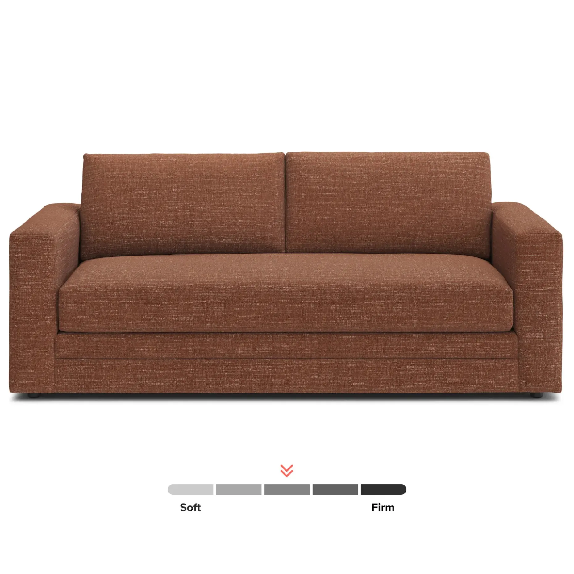 Riley 84" Storage Sofa - Napa Rust