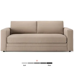 Riley 84" Storage Sofa - Sandstone Wool Bouclé