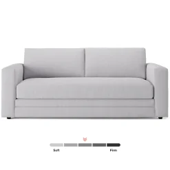 Riley 84" Storage Sofa - Silver Ivory
