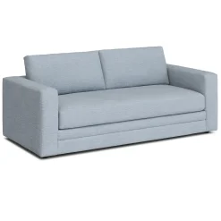 Riley 84" Storage Sofa - Silver Light Blue
