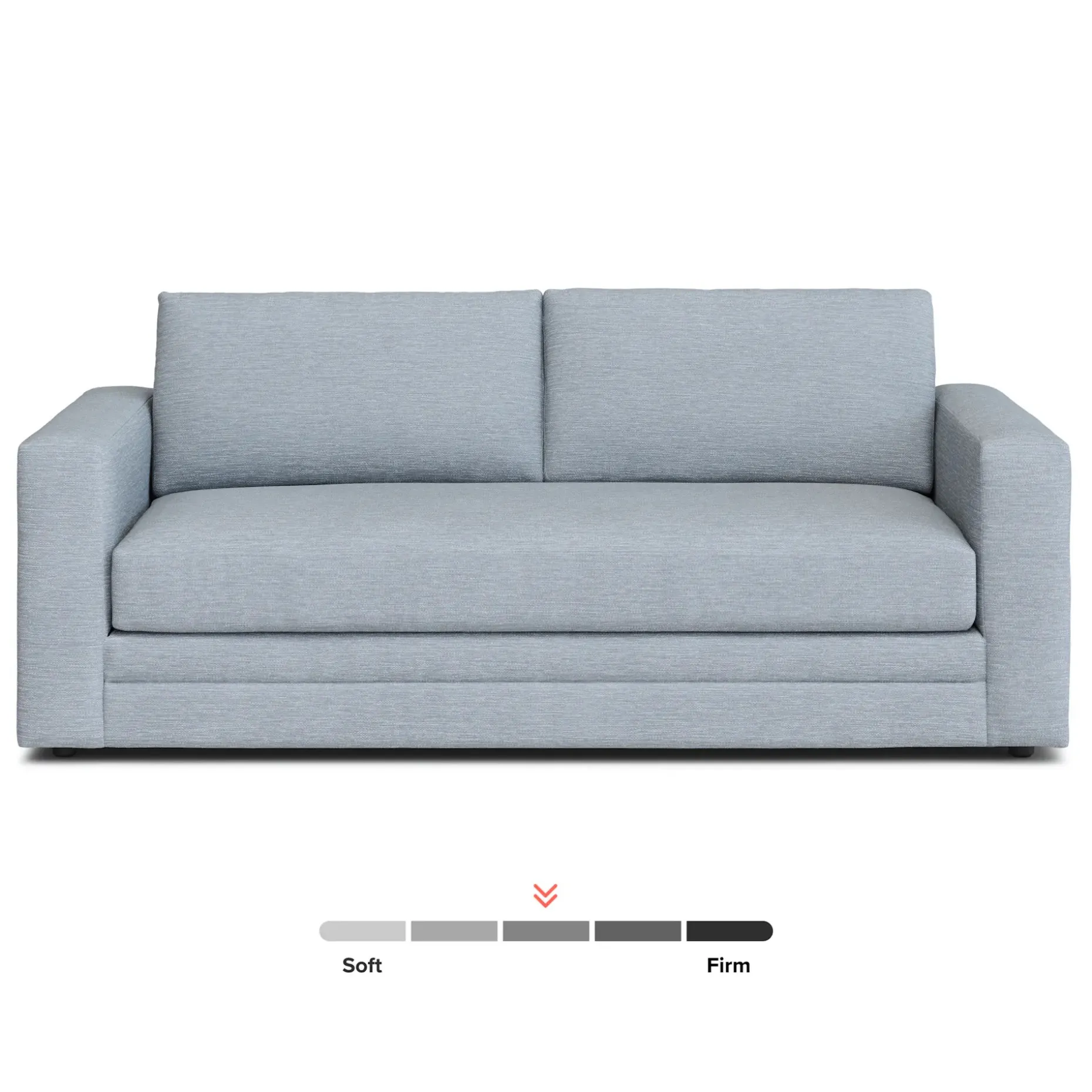 Riley 84" Storage Sofa - Silver Light Blue