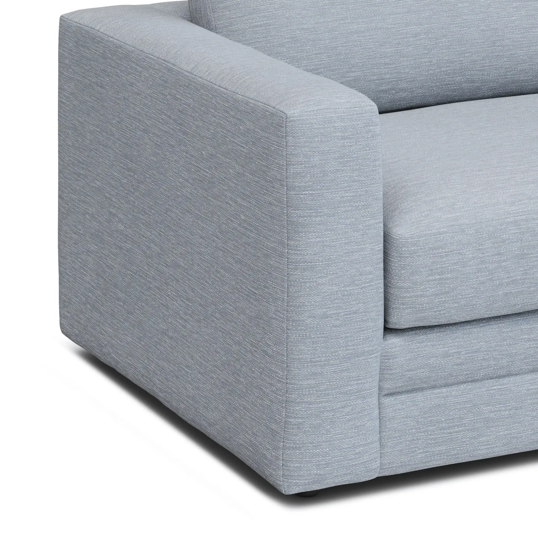 Riley 84" Storage Sofa - Silver Light Blue