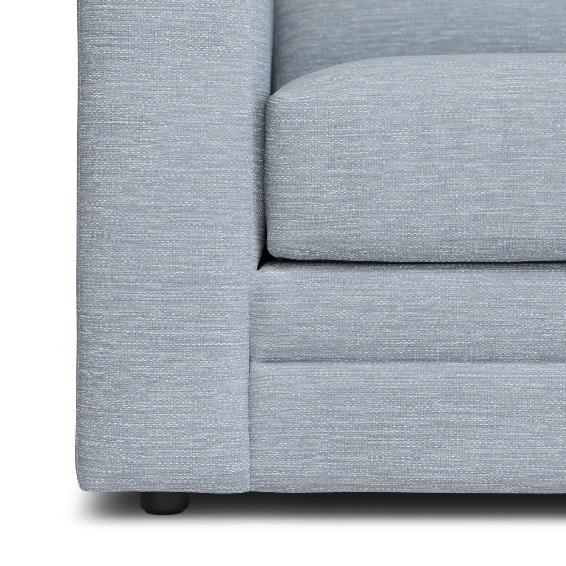 Riley 84" Storage Sofa - Silver Light Blue