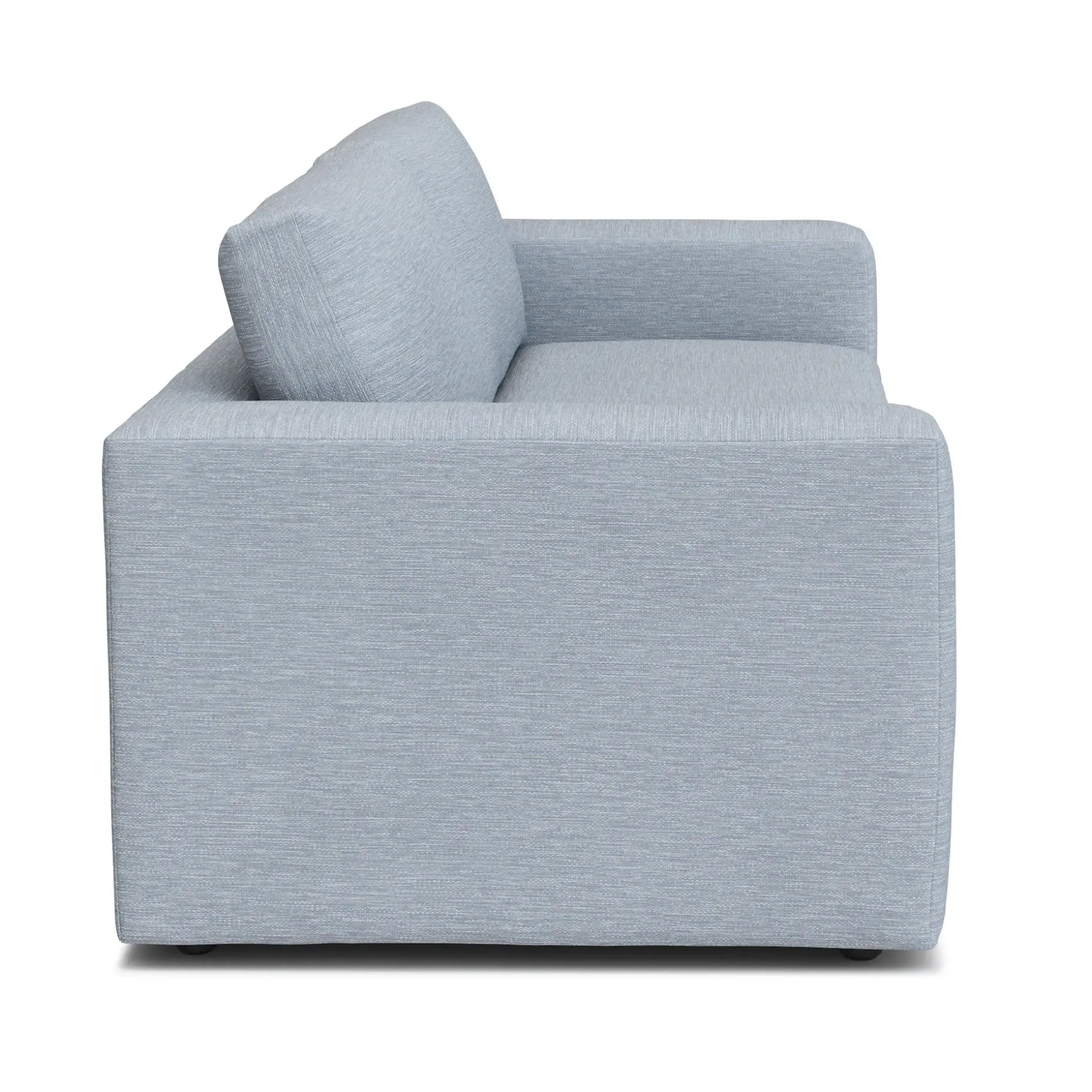 Riley 84" Storage Sofa - Silver Light Blue