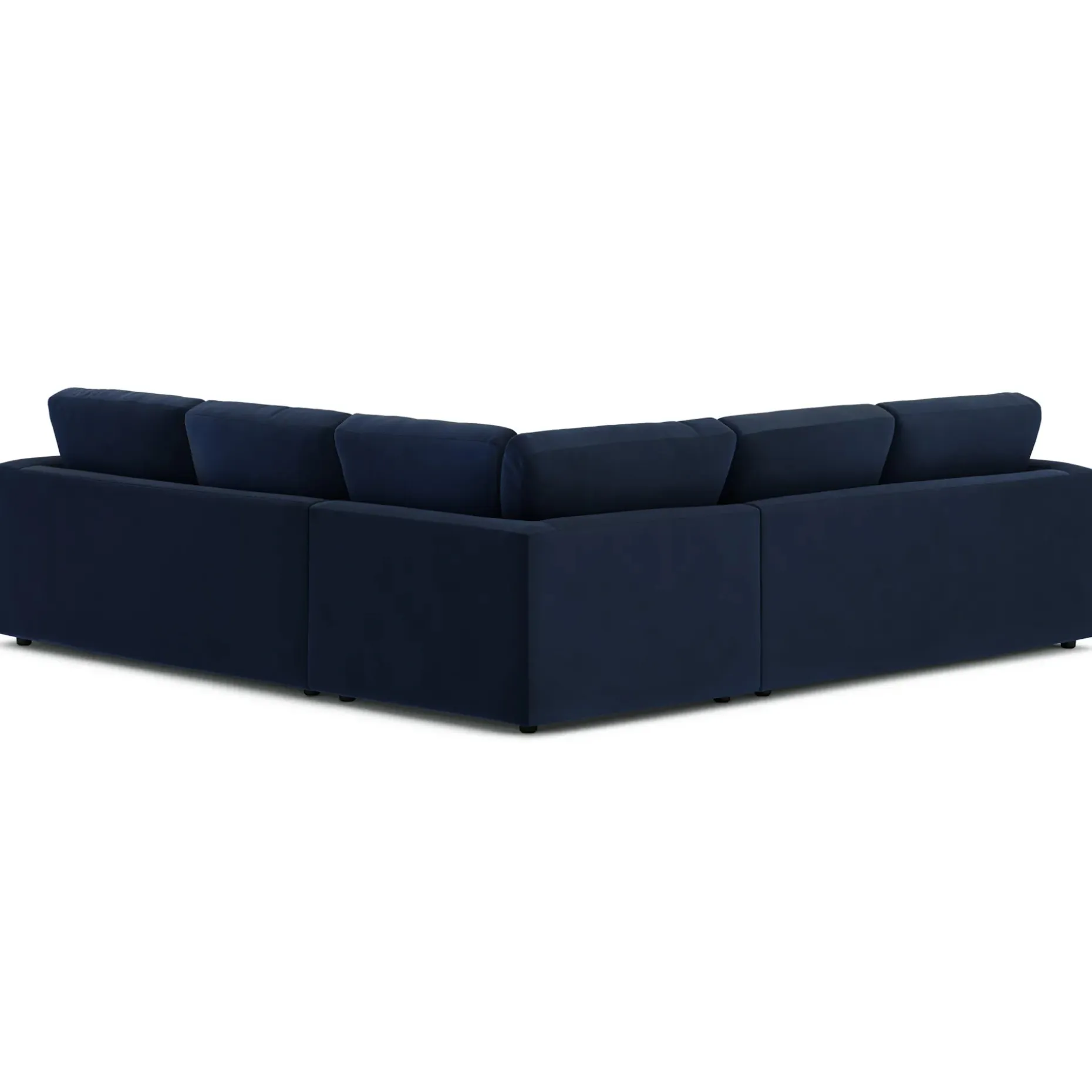 Riley 104" Velvet Corner Sectional - Hale Ink