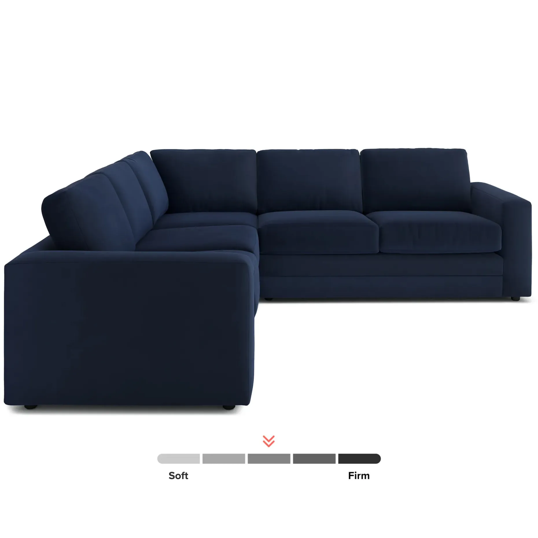 Riley 104" Velvet Corner Sectional - Hale Ink