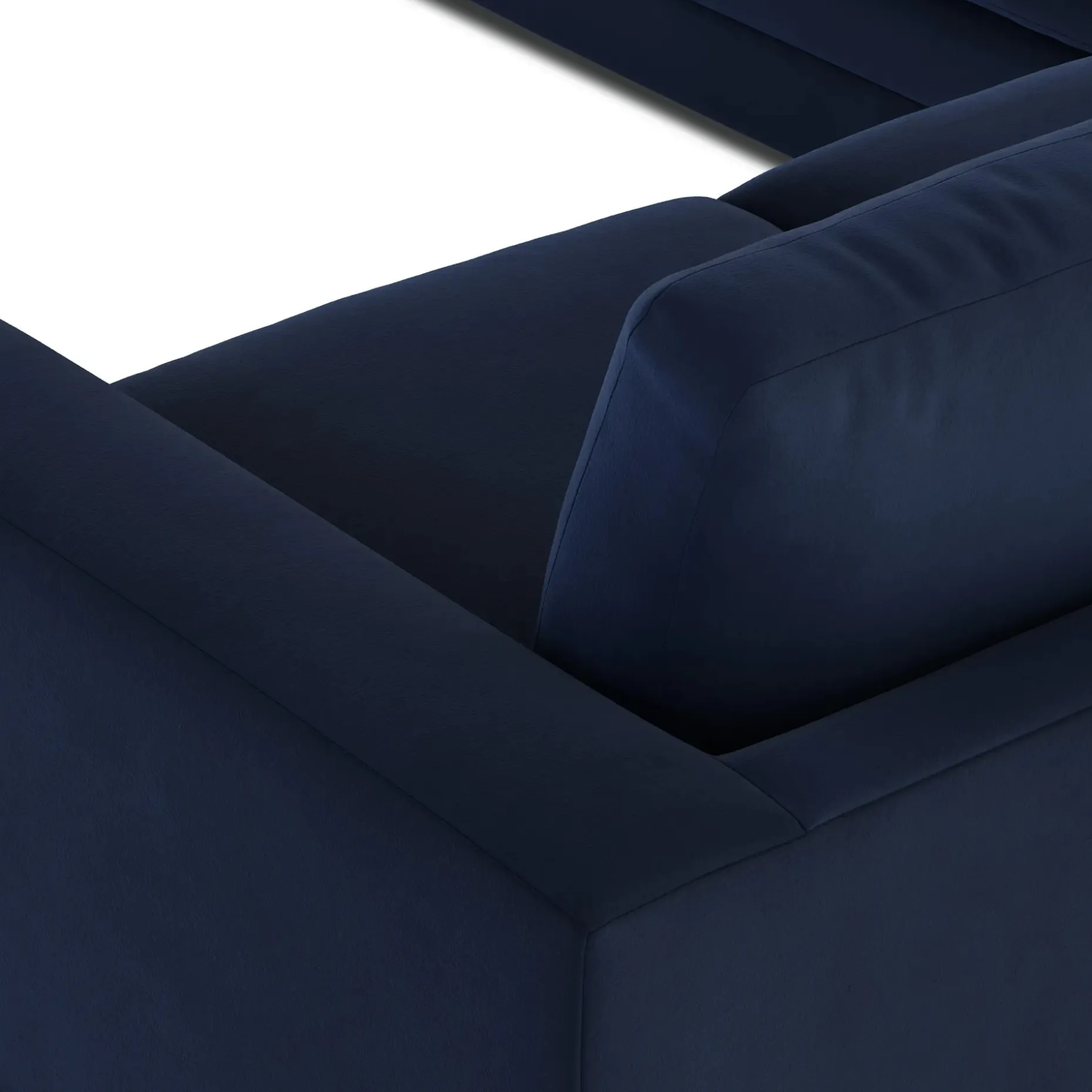 Riley 104" Velvet Corner Sectional - Hale Ink