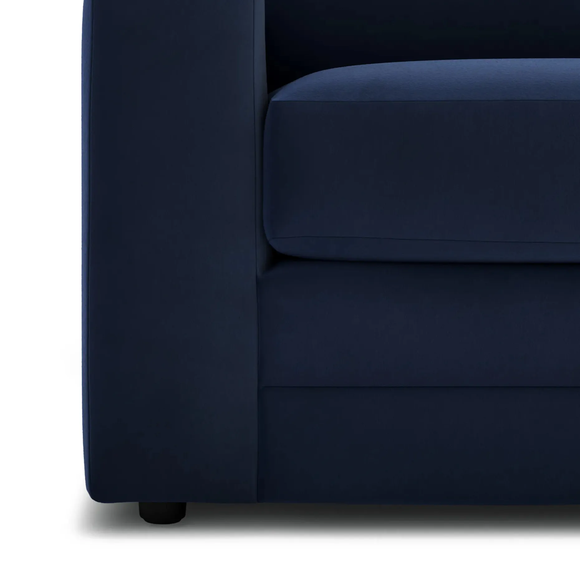 Riley 104" Velvet Corner Sectional - Hale Ink