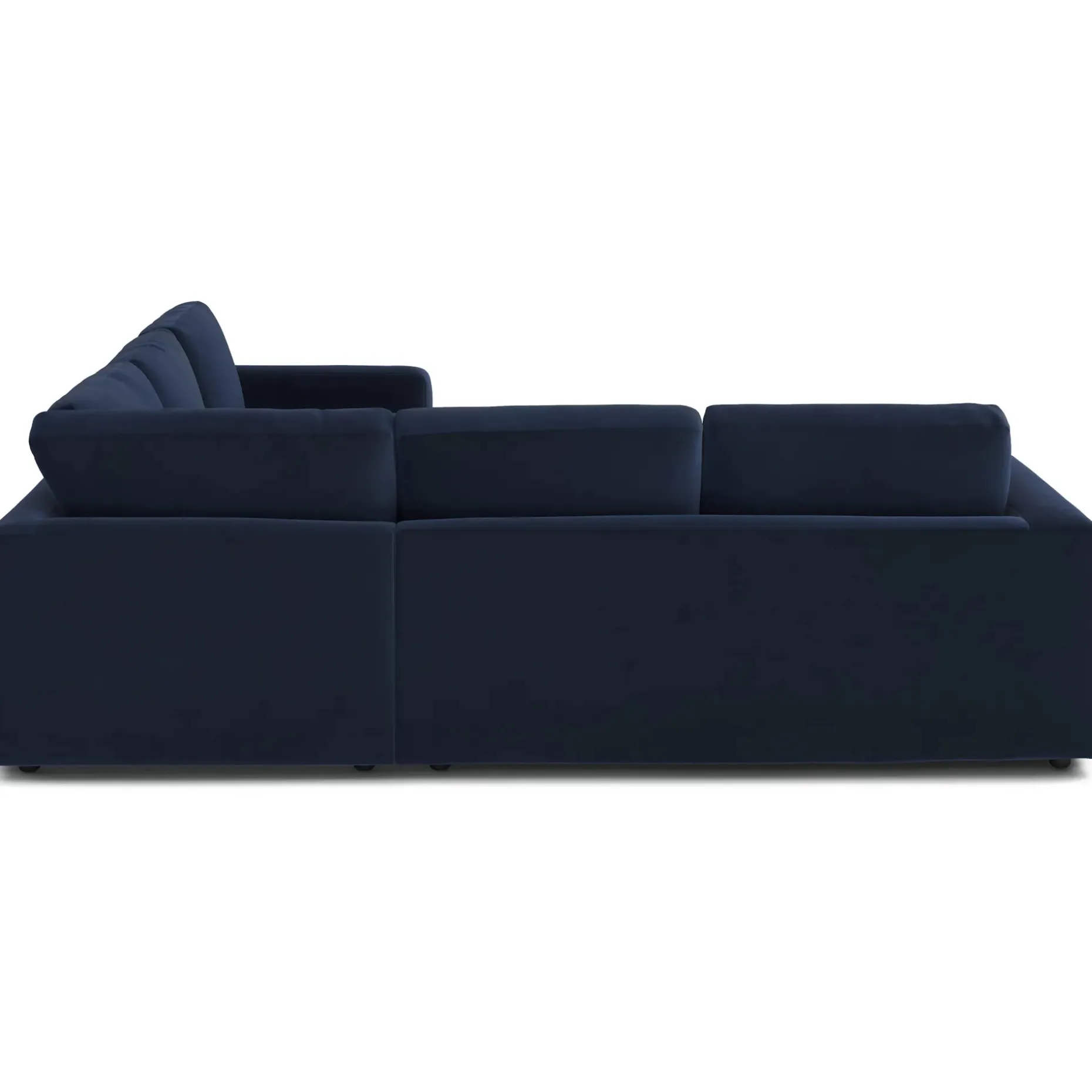 Riley 104" Velvet Corner Sectional - Hale Ink
