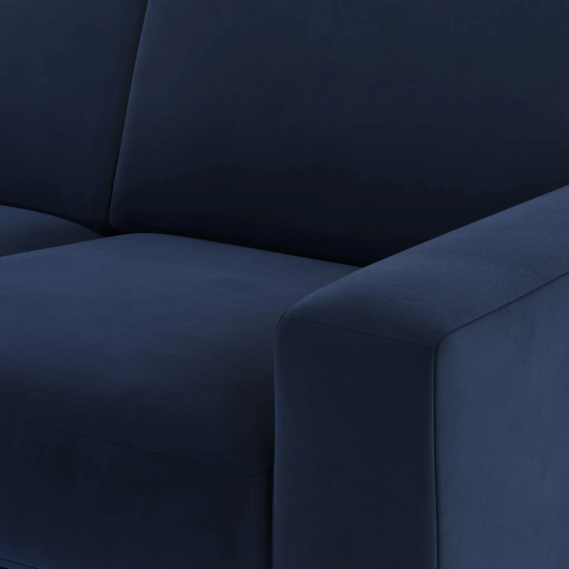 Riley 104" Velvet Corner Sectional - Hale Ink