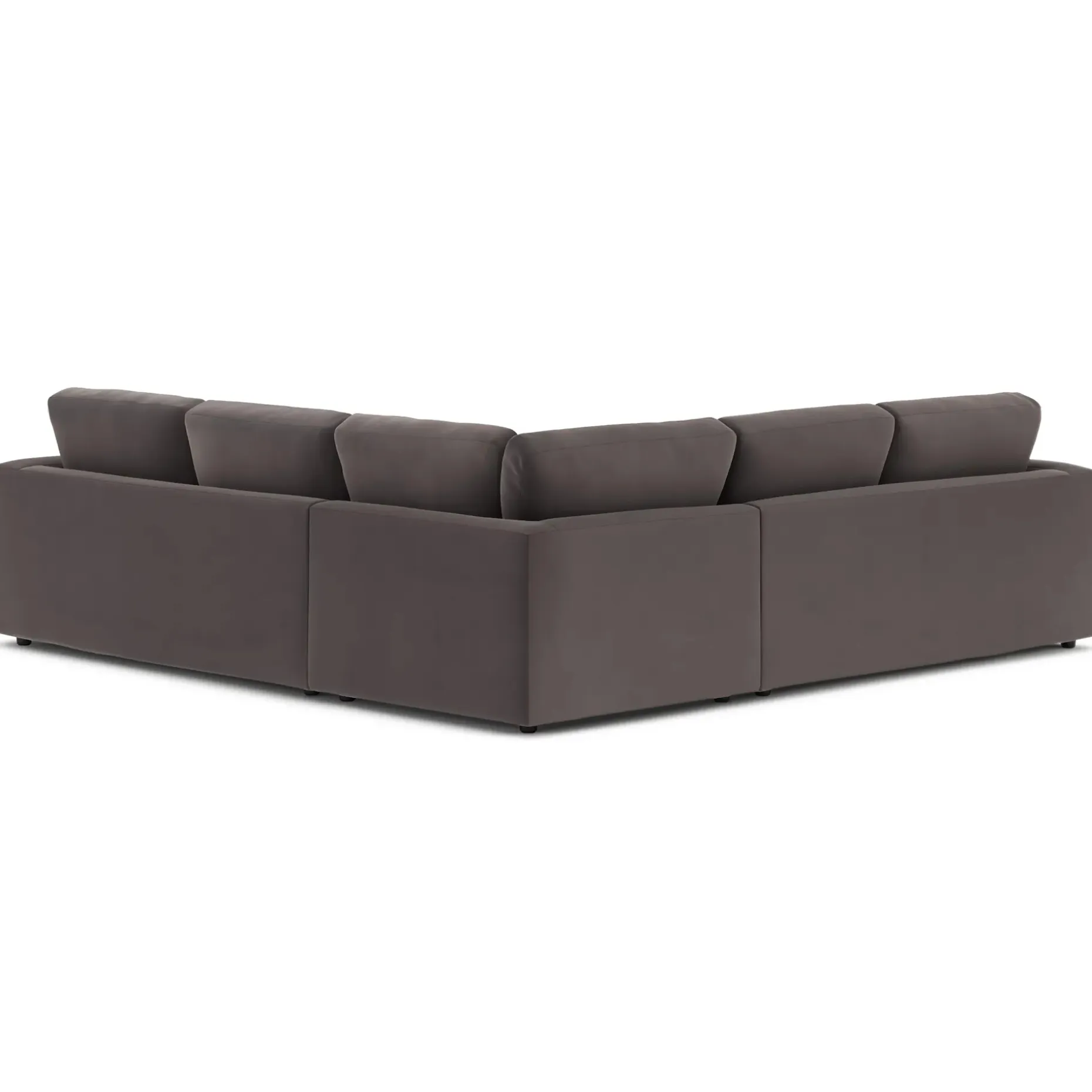 Riley 104" Velvet Corner Sectional - Hale Warm Gray