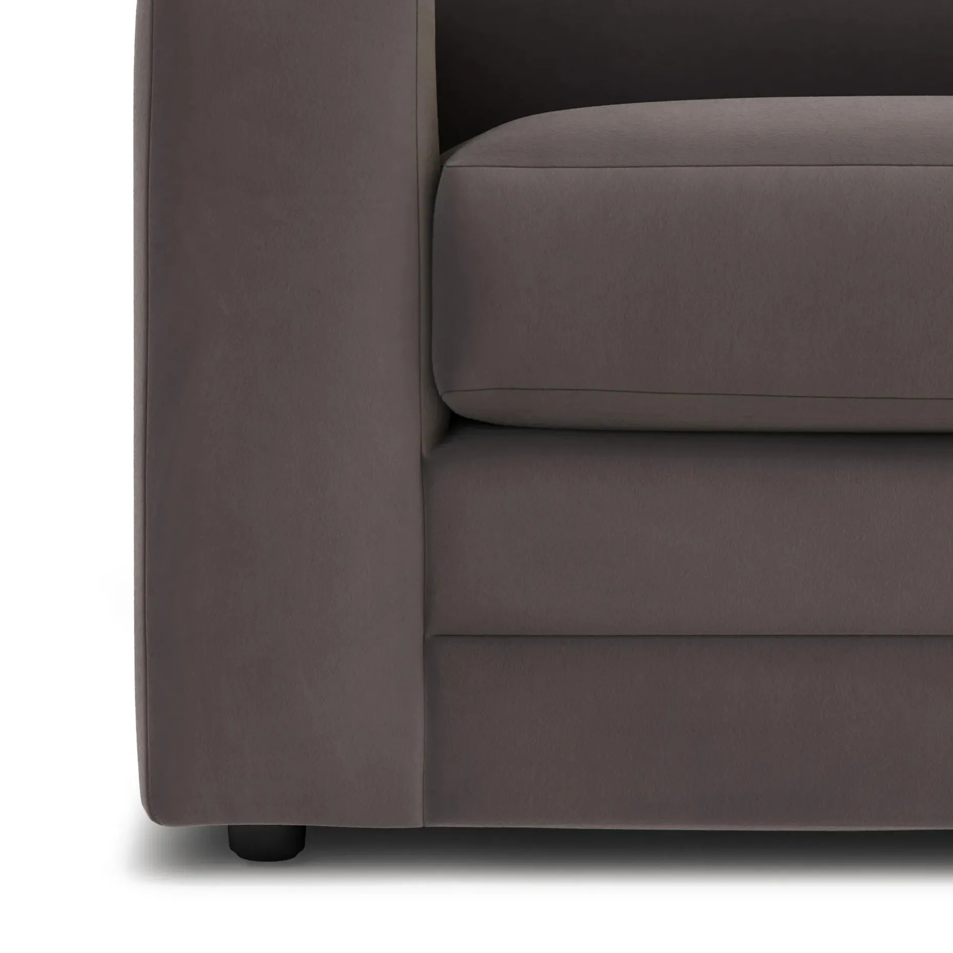 Riley 104" Velvet Corner Sectional - Hale Warm Gray