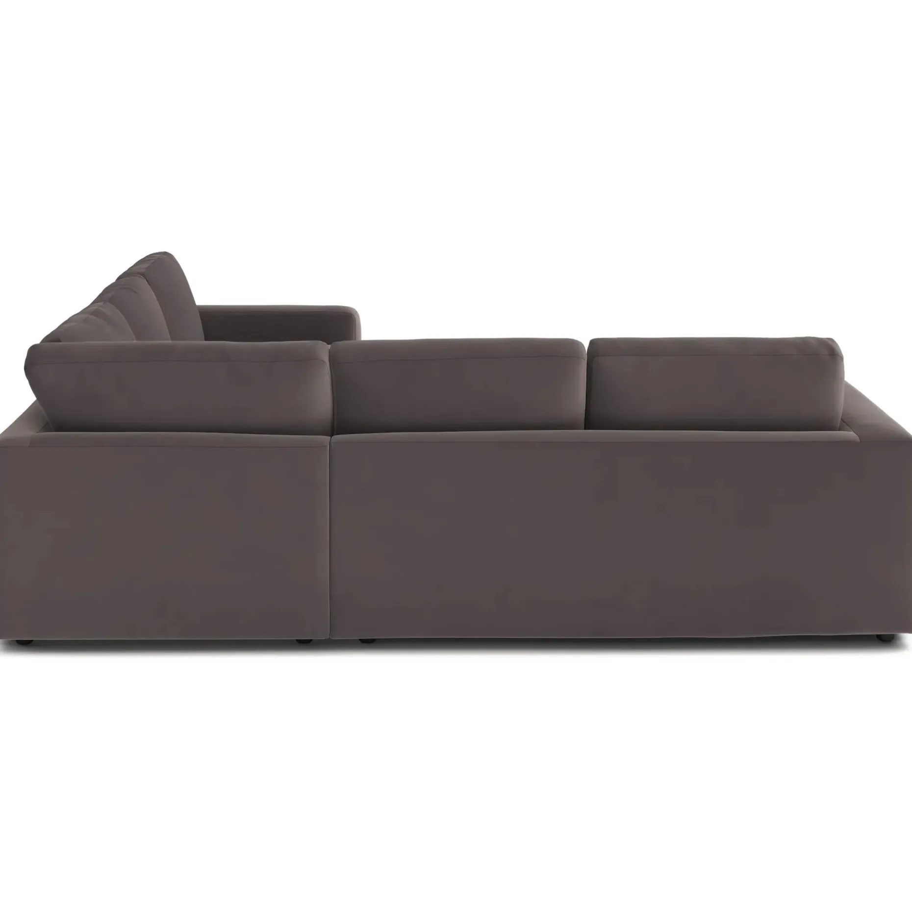 Riley 104" Velvet Corner Sectional - Hale Warm Gray