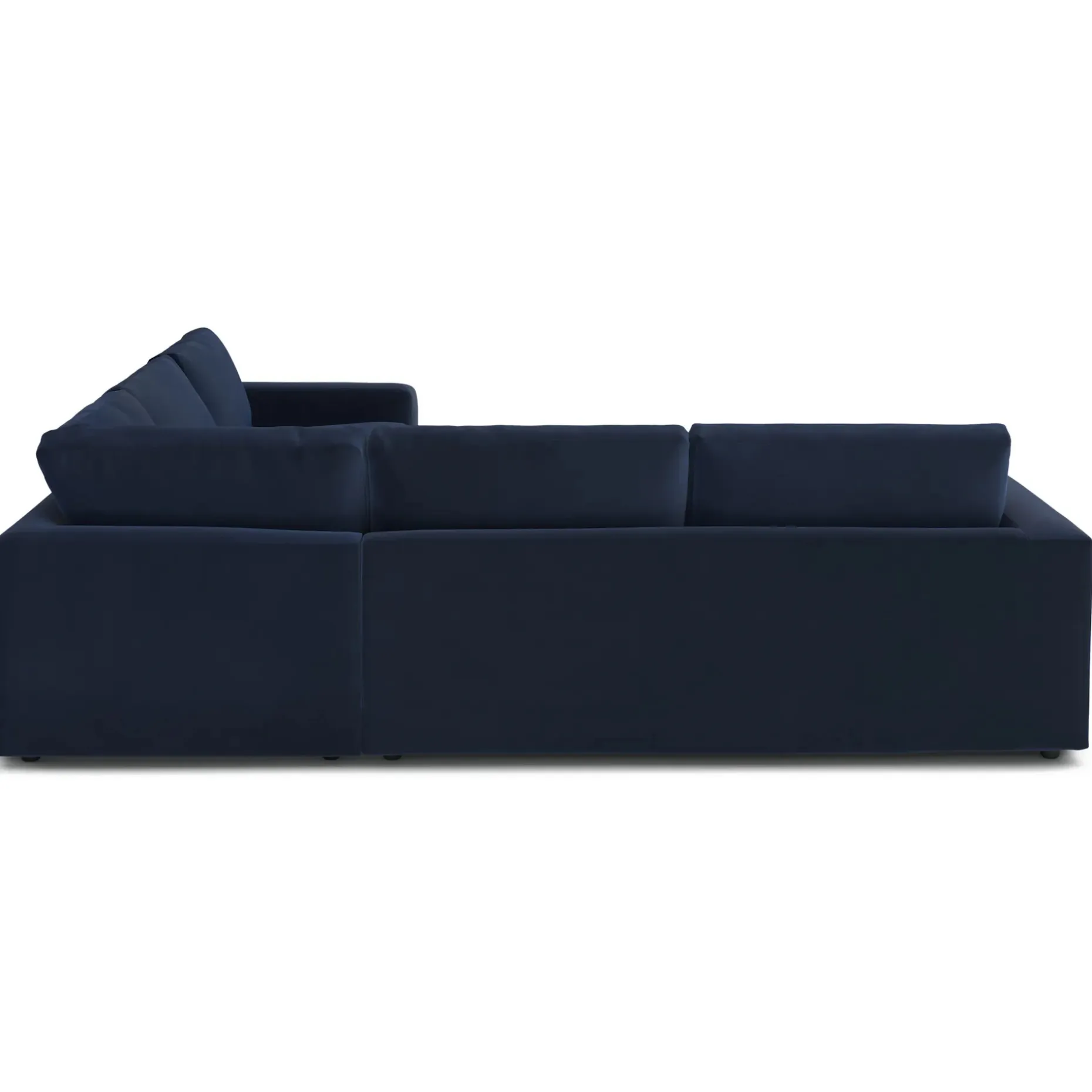 Riley 114" Velvet Corner Sectional - Hale Ink