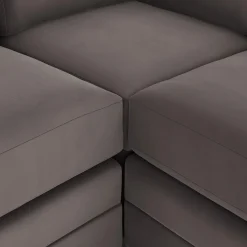 Riley 114" Velvet Corner Sectional - Hale Warm Gray