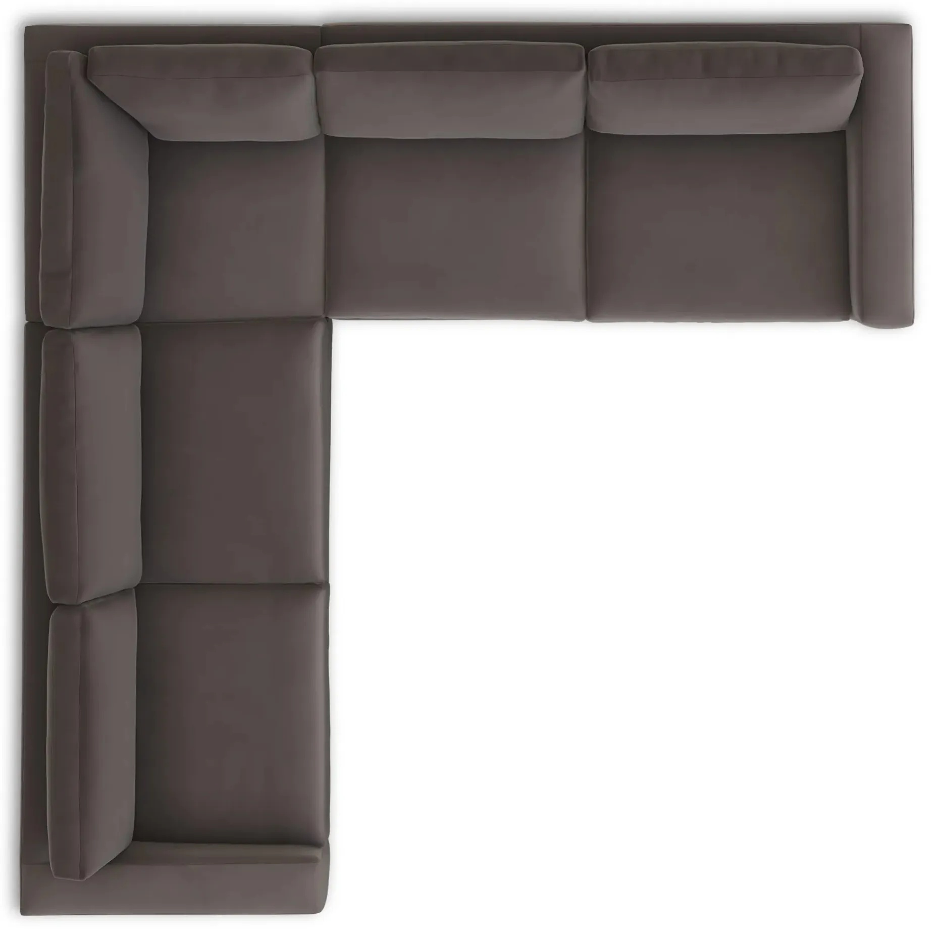 Riley 114" Velvet Corner Sectional - Hale Warm Gray