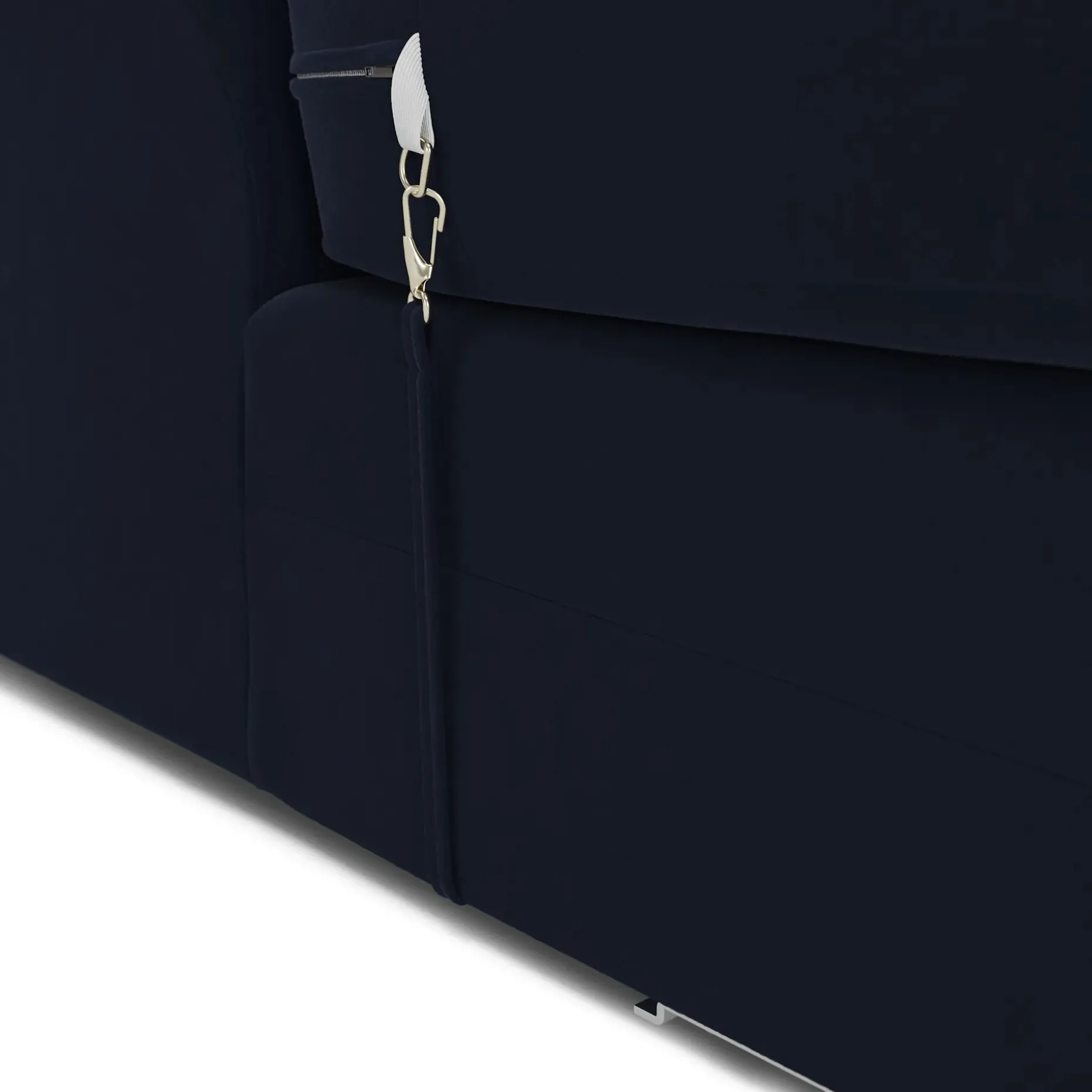 Riley 118.5" Velvet Left Sectional - Hale Ink