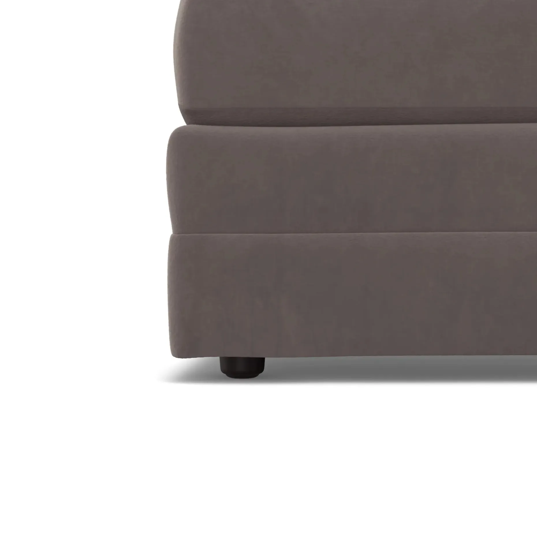 Riley 118.5" Velvet Left Sectional - Hale Warm Gray