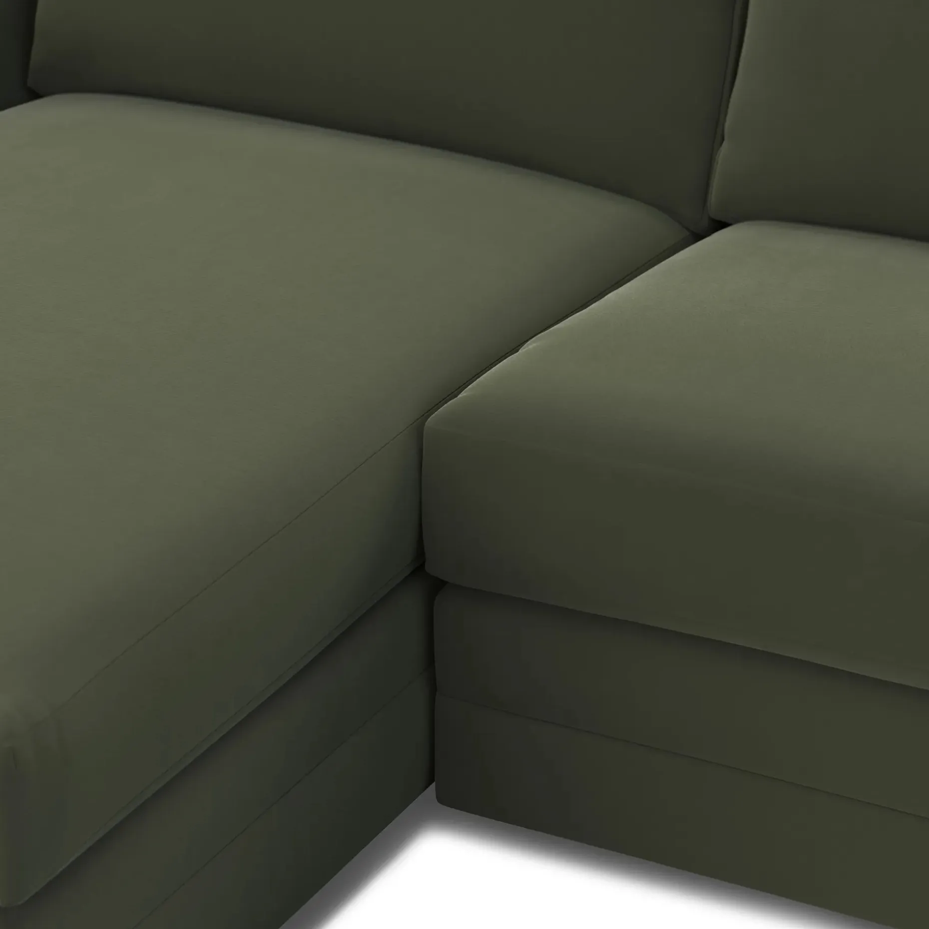 Riley 118.5" Velvet Left Sectional - Hale Fir Green