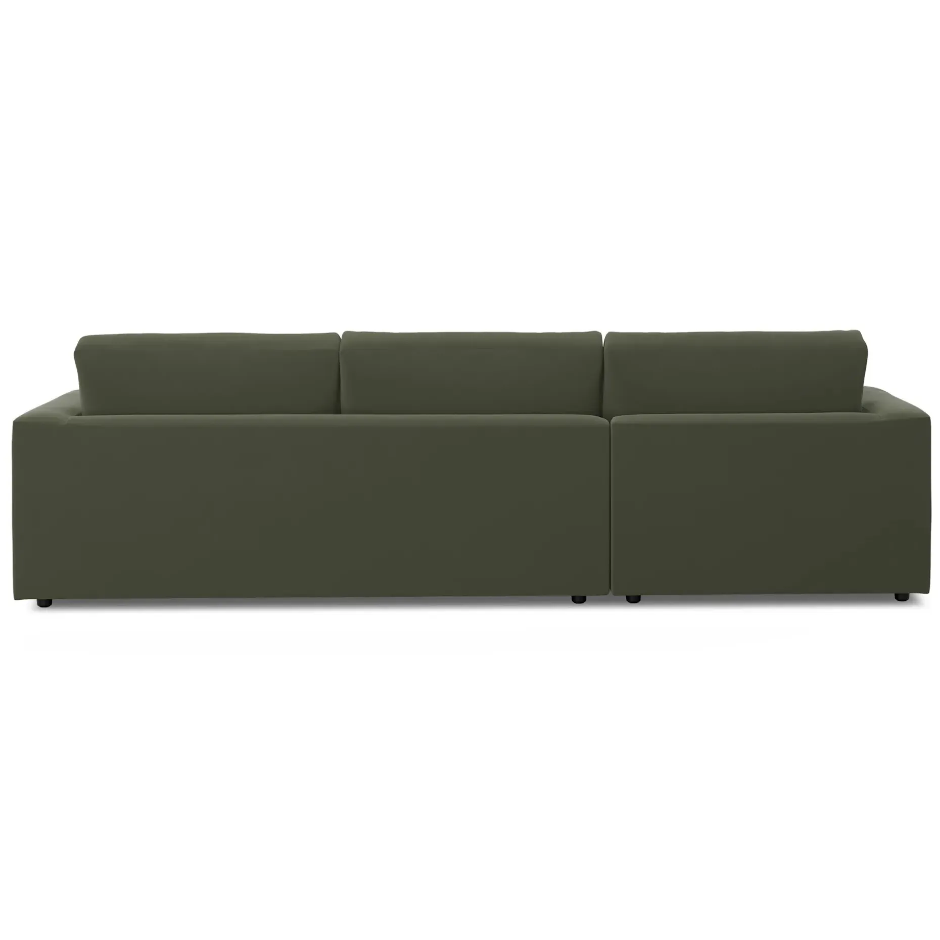 Riley 118.5" Velvet Left Sectional - Hale Fir Green