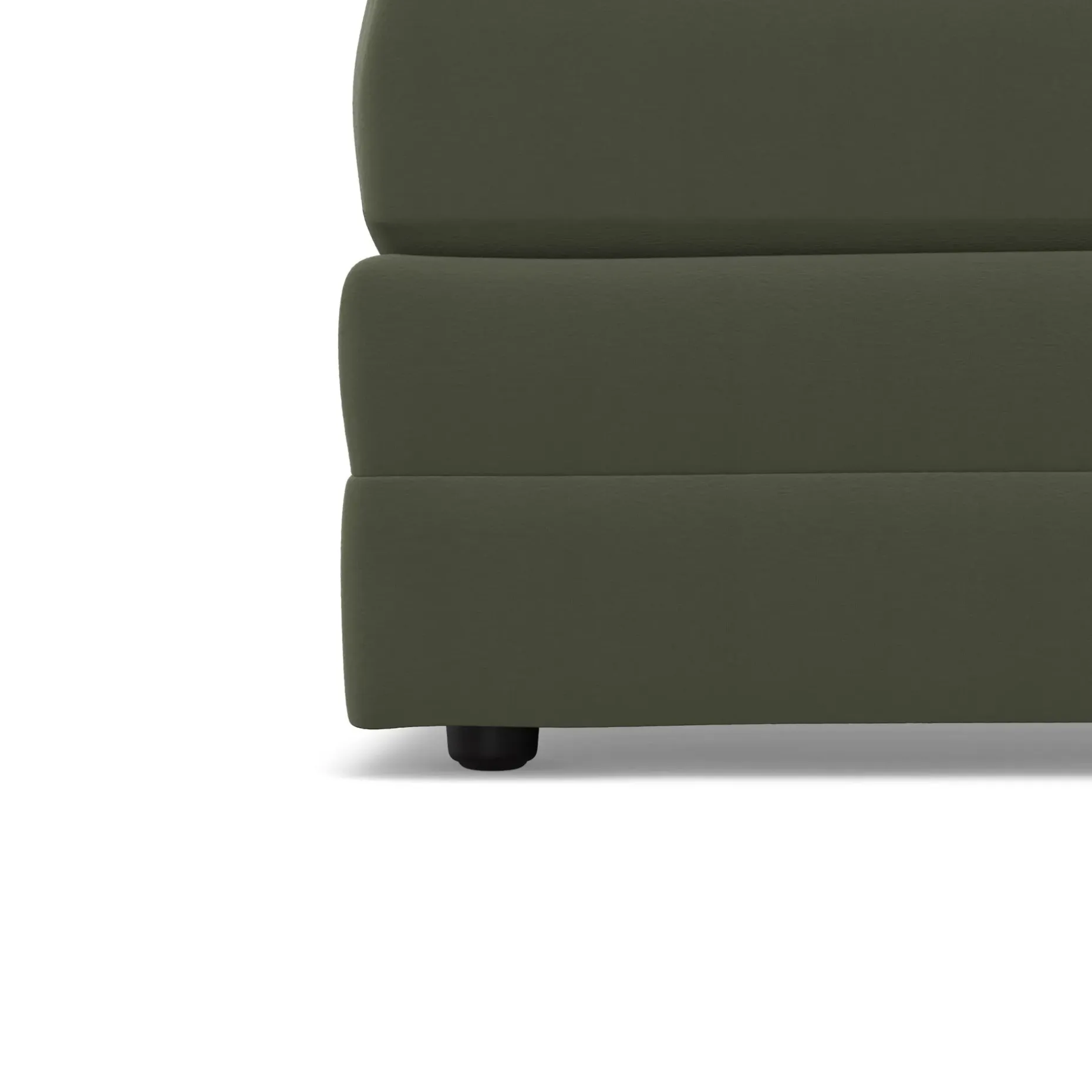 Riley 118.5" Velvet Left Sectional - Hale Fir Green