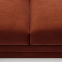 Riley 118.5" Velvet Left Sectional - Hale Rust