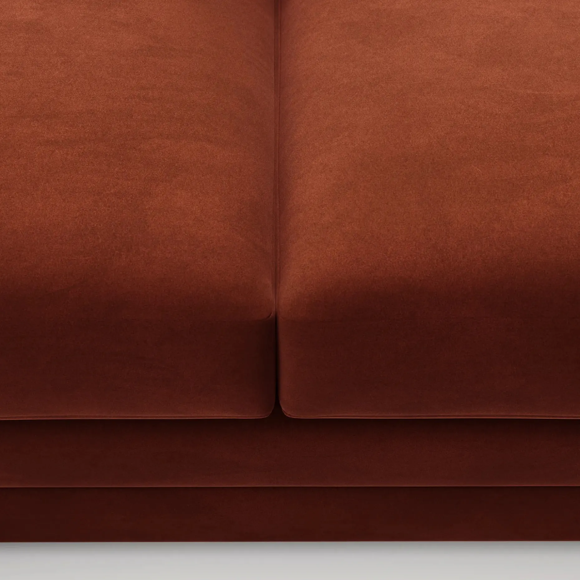 Riley 118.5" Velvet Left Sectional - Hale Rust