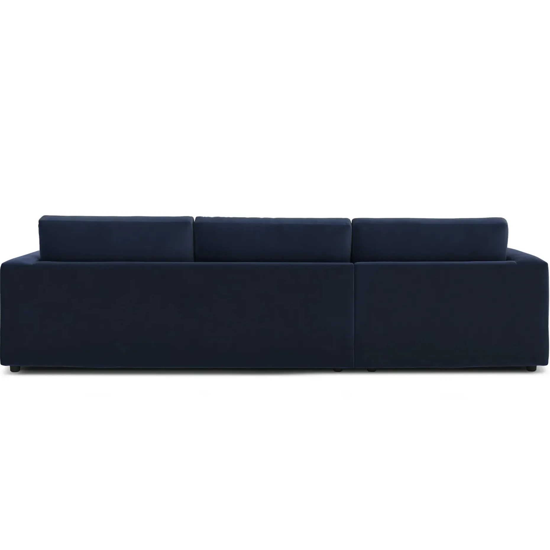 Riley 118" Velvet Left Storage Sleeper Sectional - Hale Ink