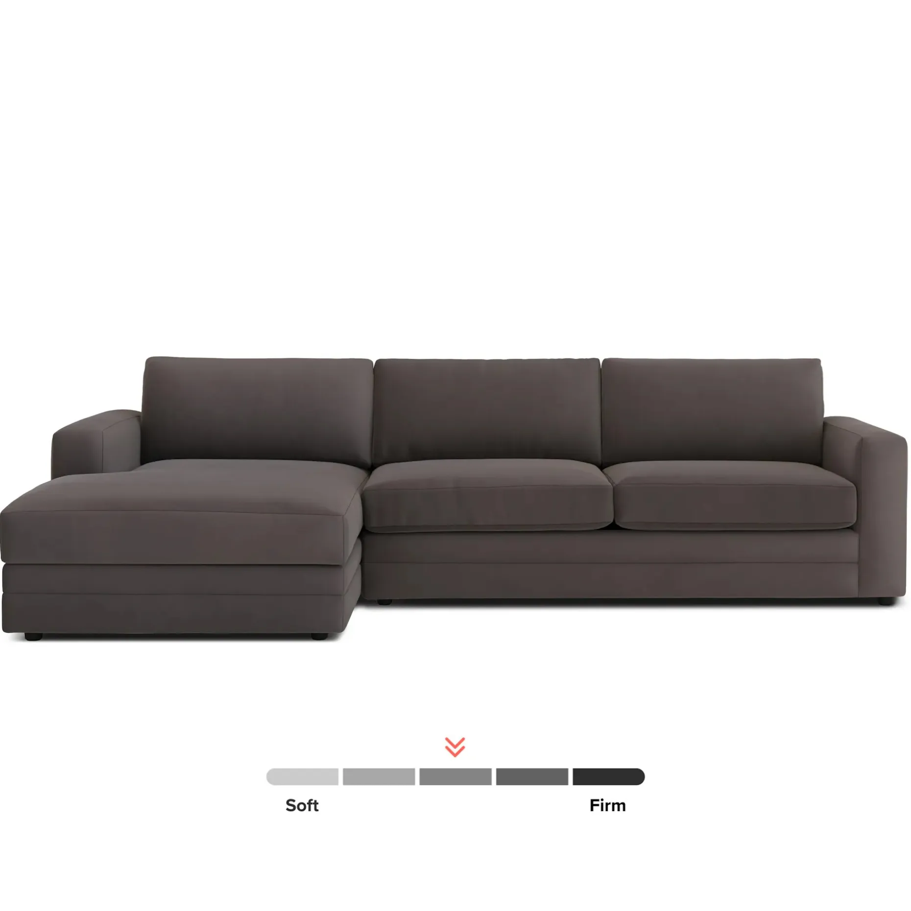 Riley 118" Velvet Left Storage Sleeper Sectional - Hale Warm Gray