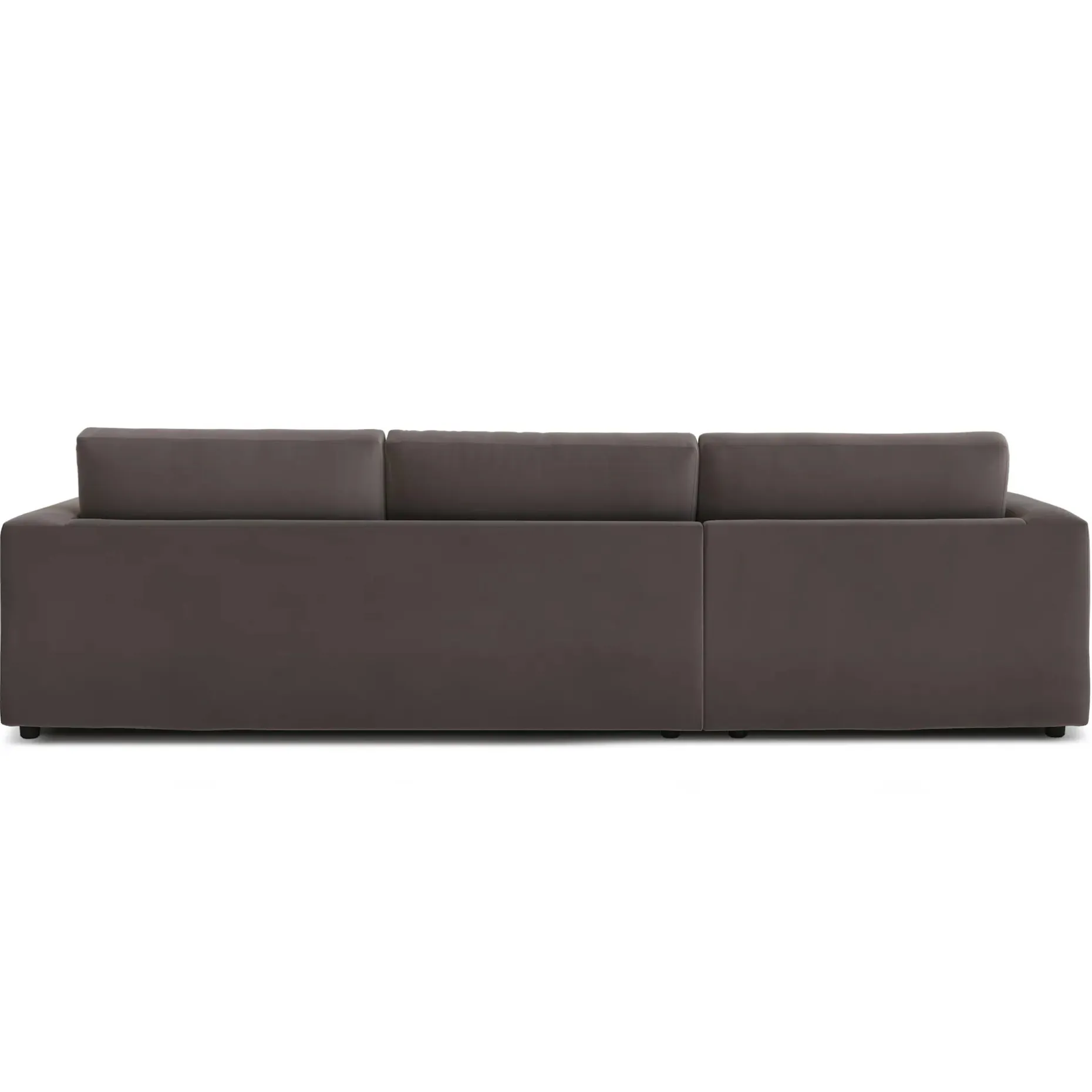 Riley 118" Velvet Left Storage Sleeper Sectional - Hale Warm Gray