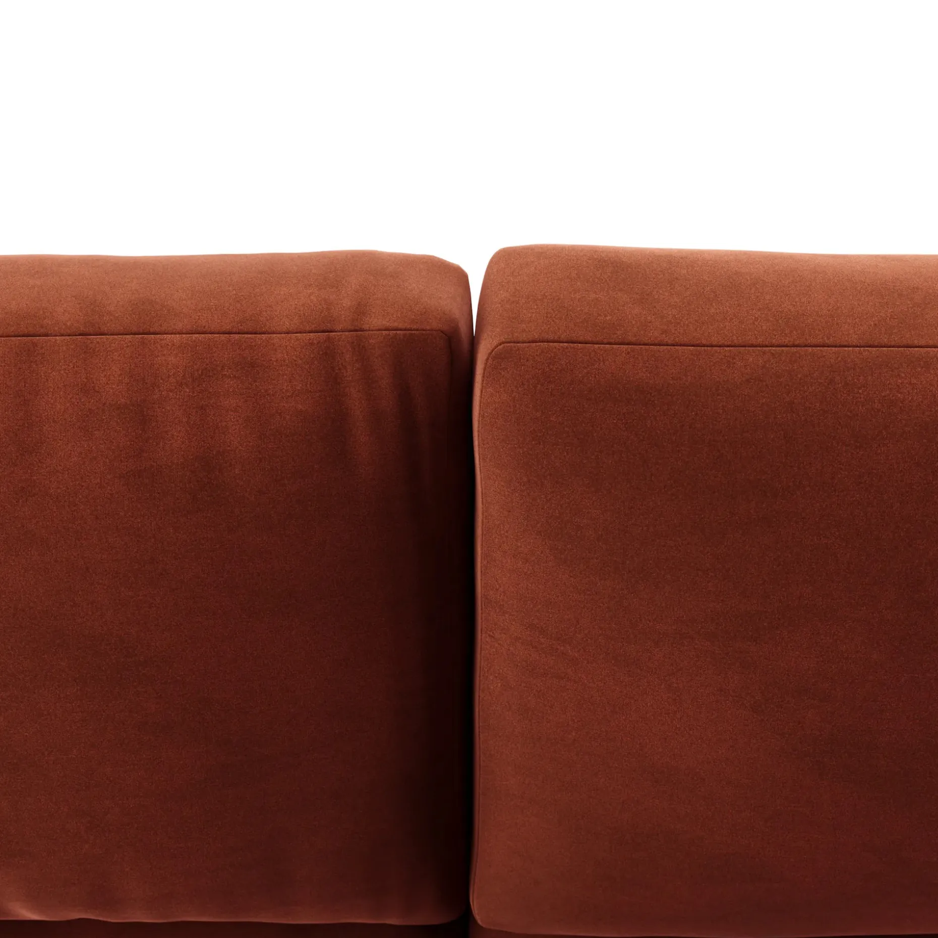 Riley 118" Velvet Left Storage Sleeper Sectional - Hale Rust