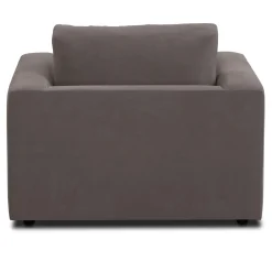 Riley 42" Velvet Lounge Chair - Hale Warm Gray