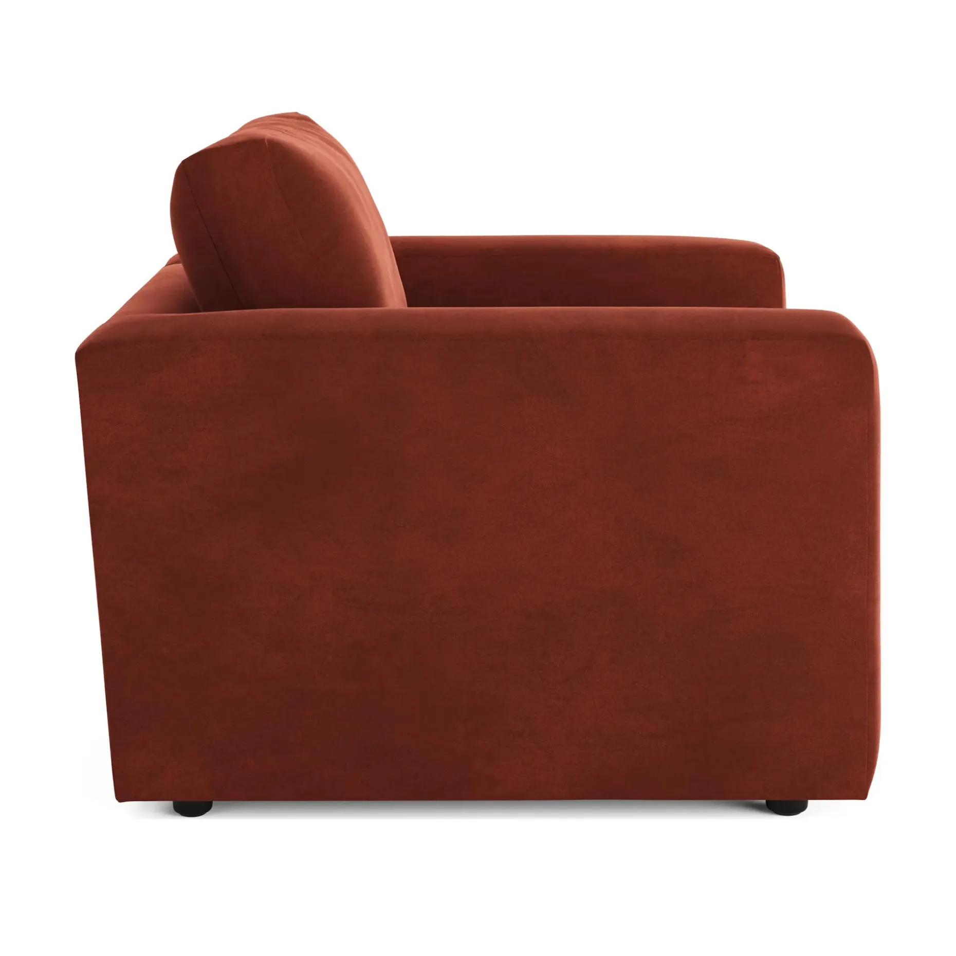 Riley 42" Velvet Lounge Chair - Hale Rust