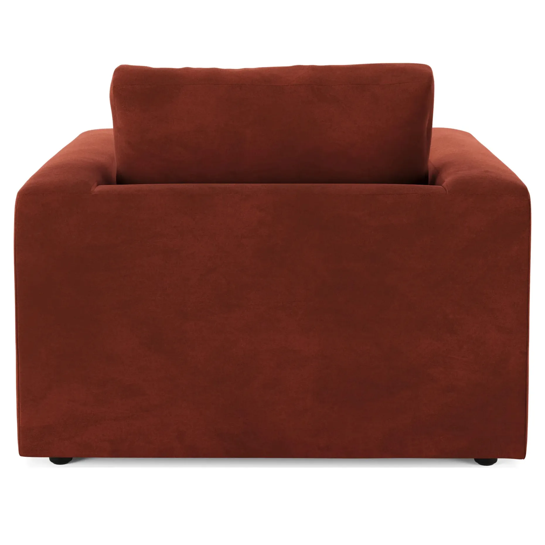Riley 42" Velvet Lounge Chair - Hale Rust