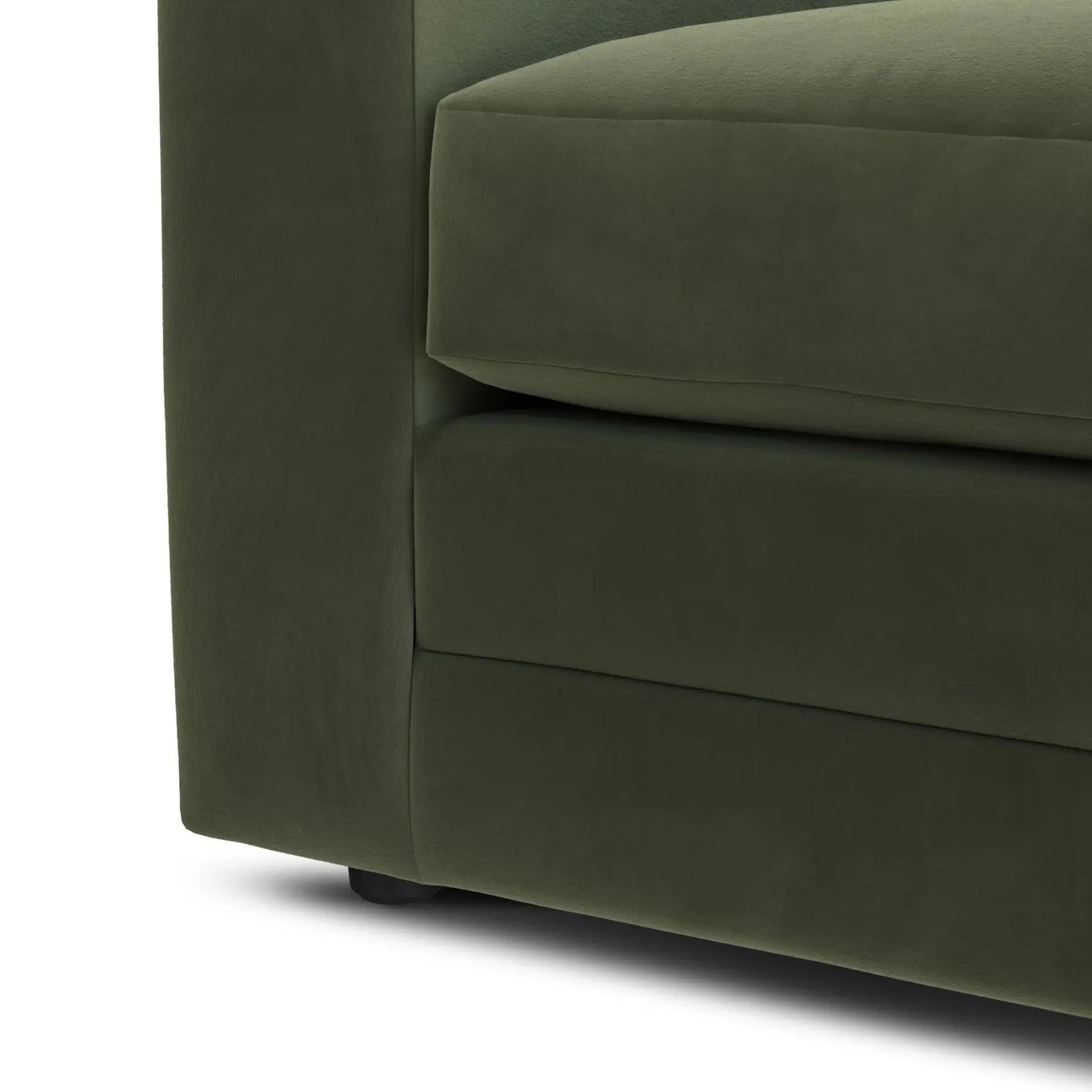 Riley 74" Velvet Loveseat - Hale Fir Green