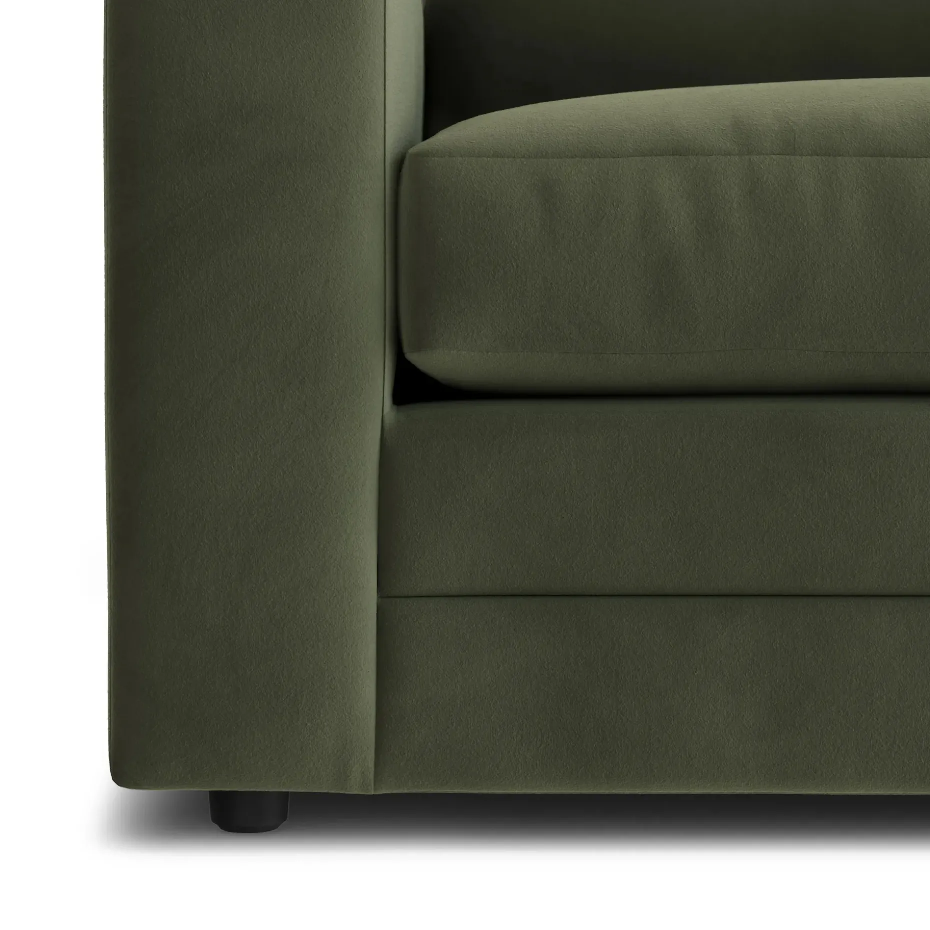 Riley 74" Velvet Loveseat - Hale Fir Green