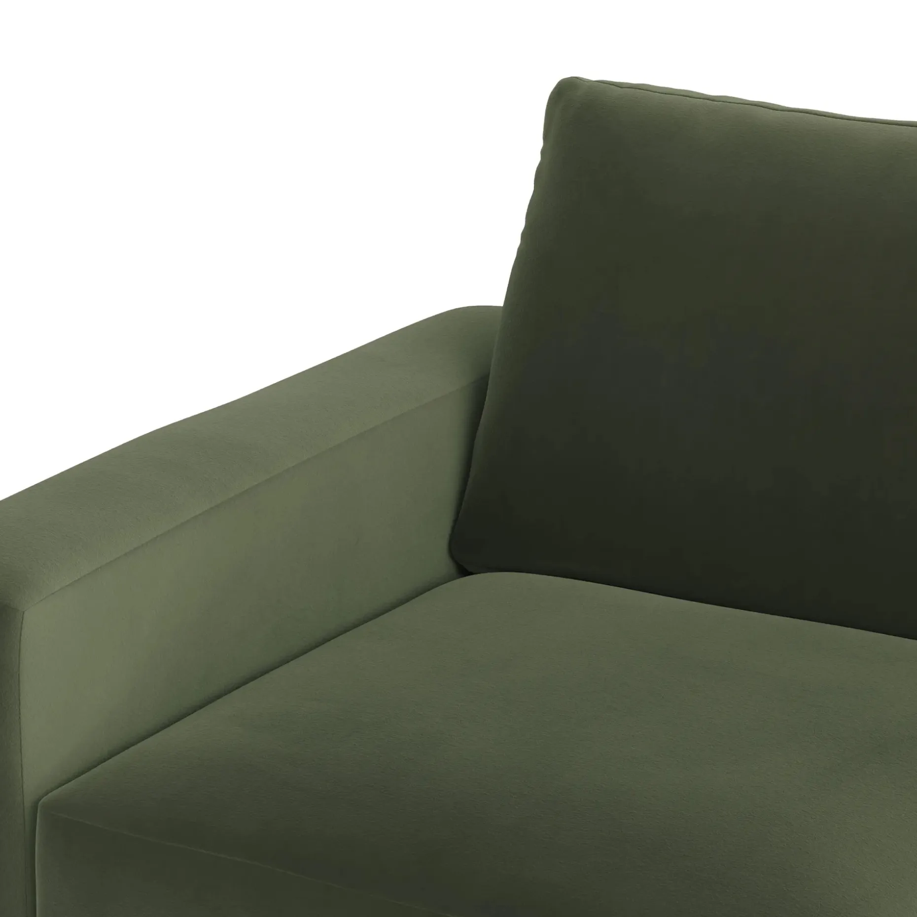 Riley 74" Velvet Loveseat - Hale Fir Green