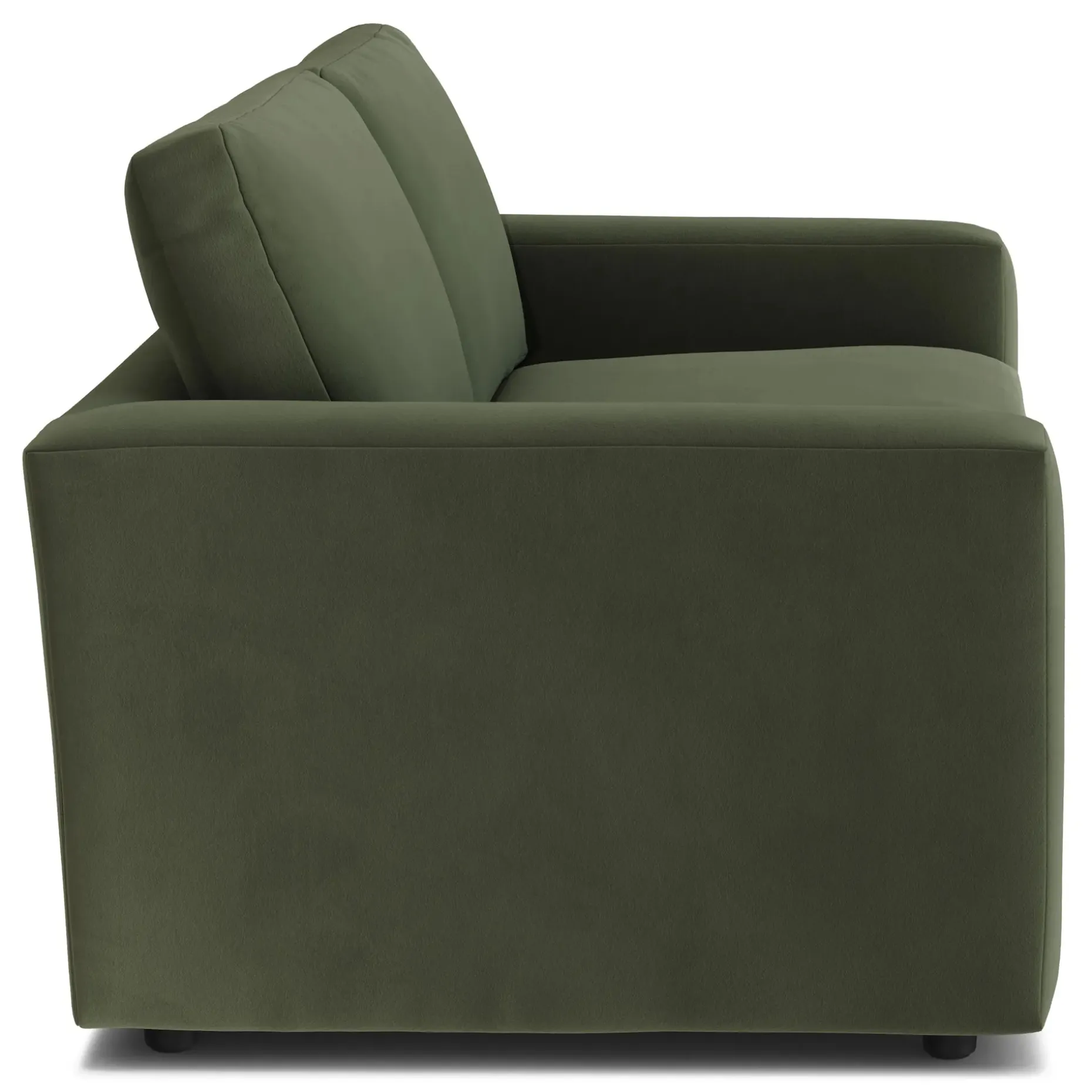 Riley 74" Velvet Loveseat - Hale Fir Green