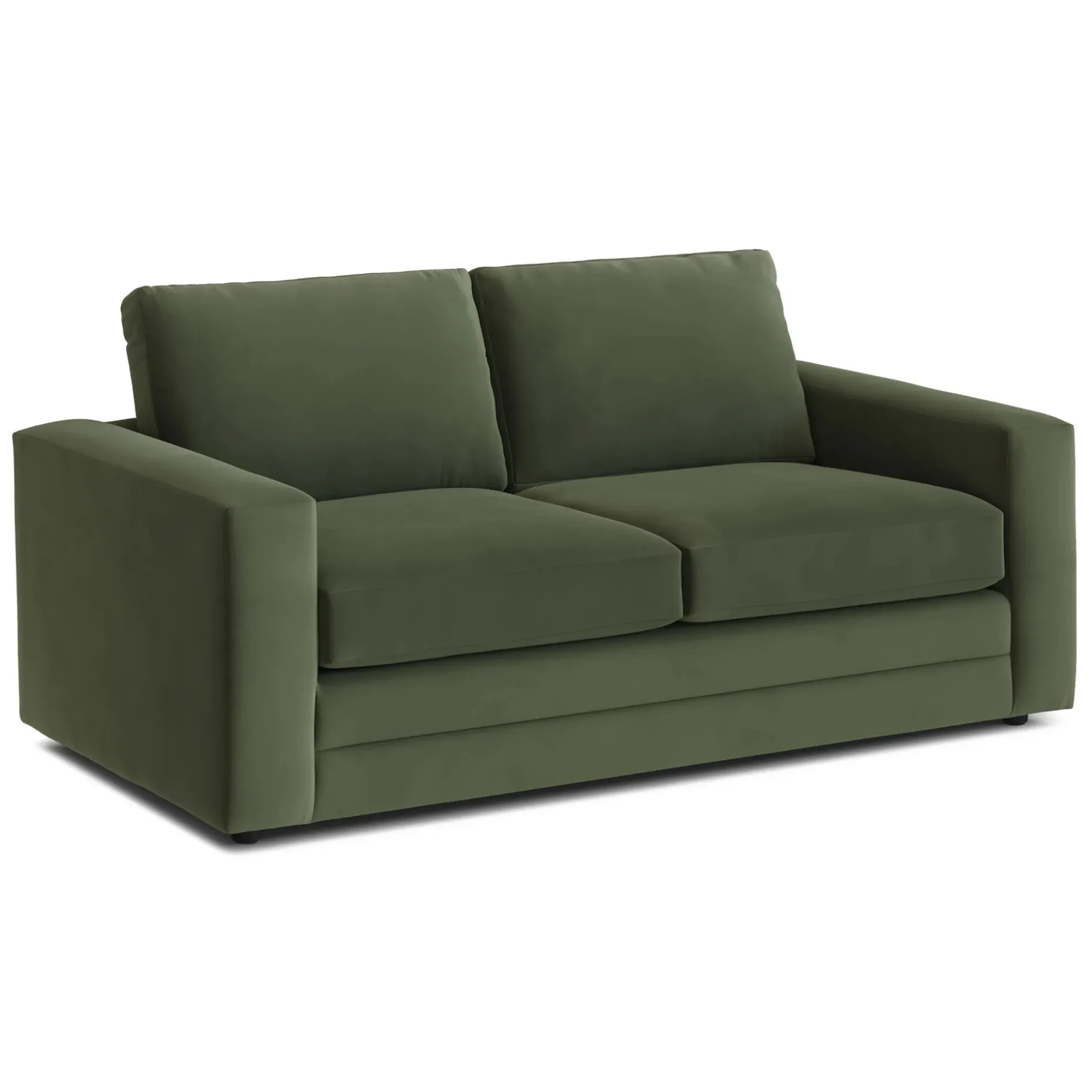 Riley 74" Velvet Loveseat - Hale Fir Green